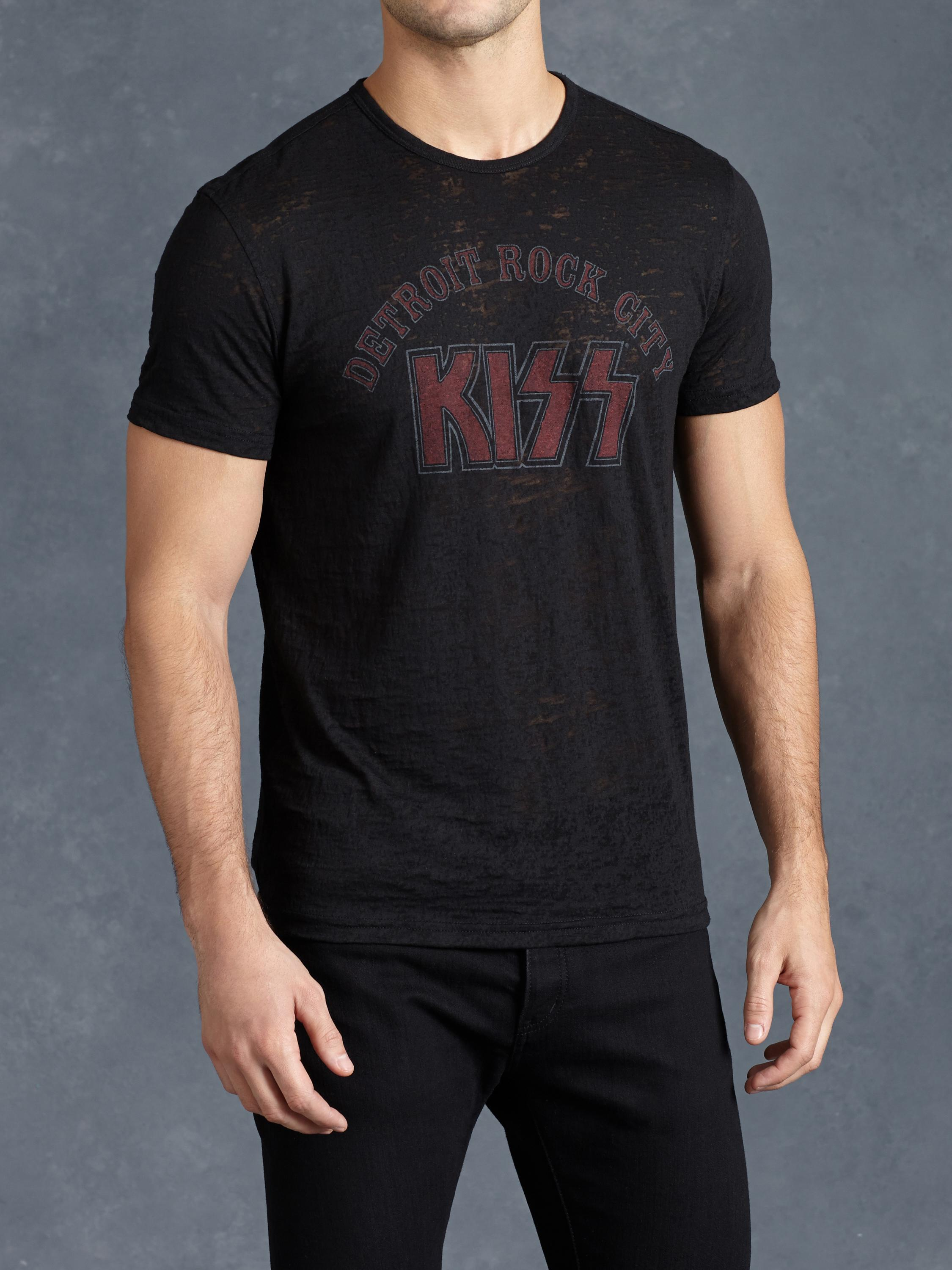 John Varvatos Mens Kiss T-Shirt