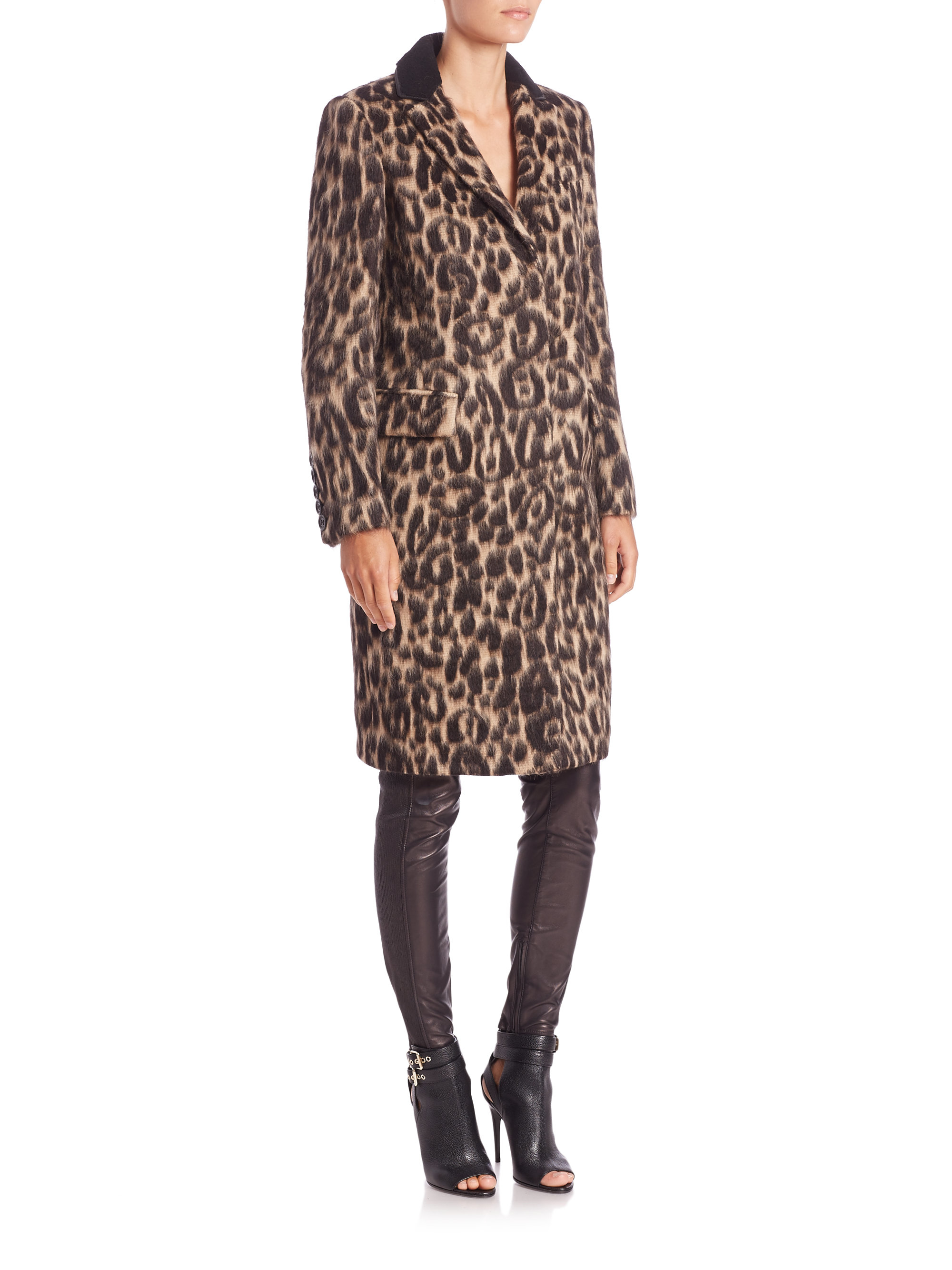 Burberry leopard coat hotsell