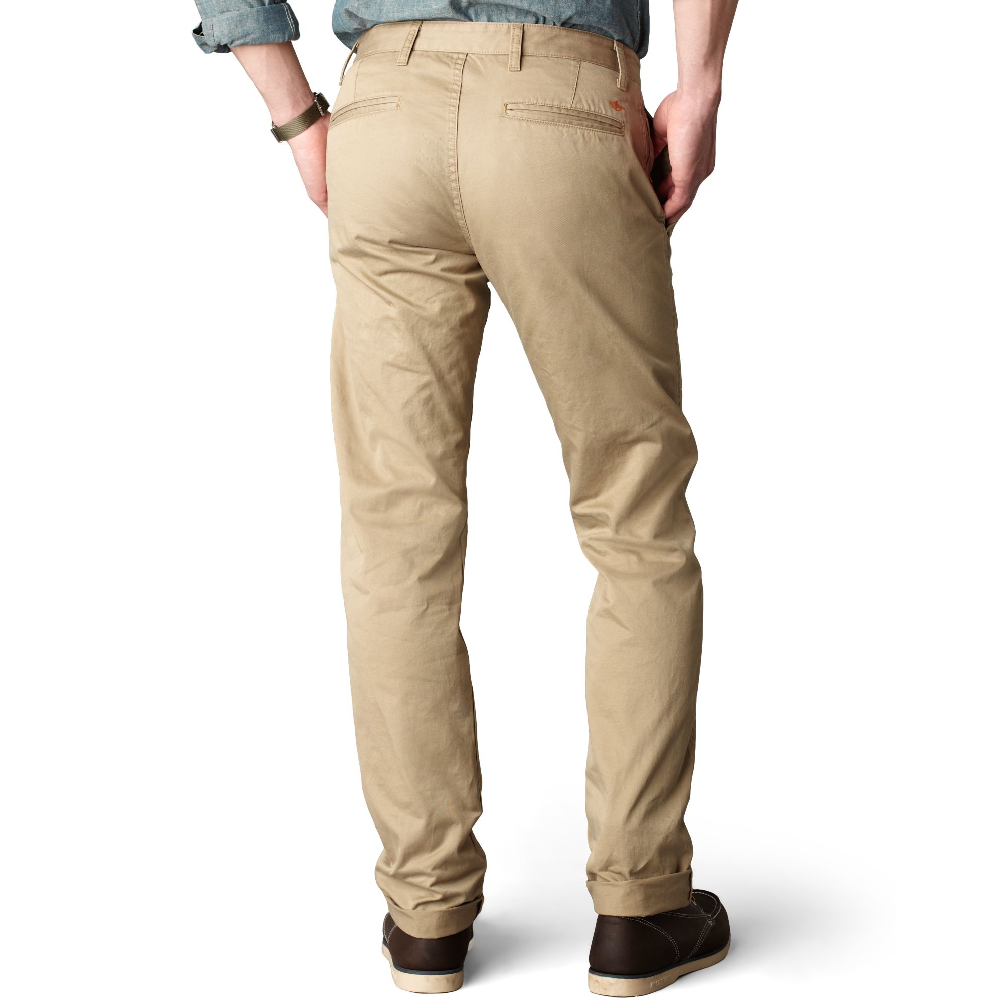 Dockers D1 Slim Tapered Fit Alpha Khaki Flat Front Pants in Natural for ...