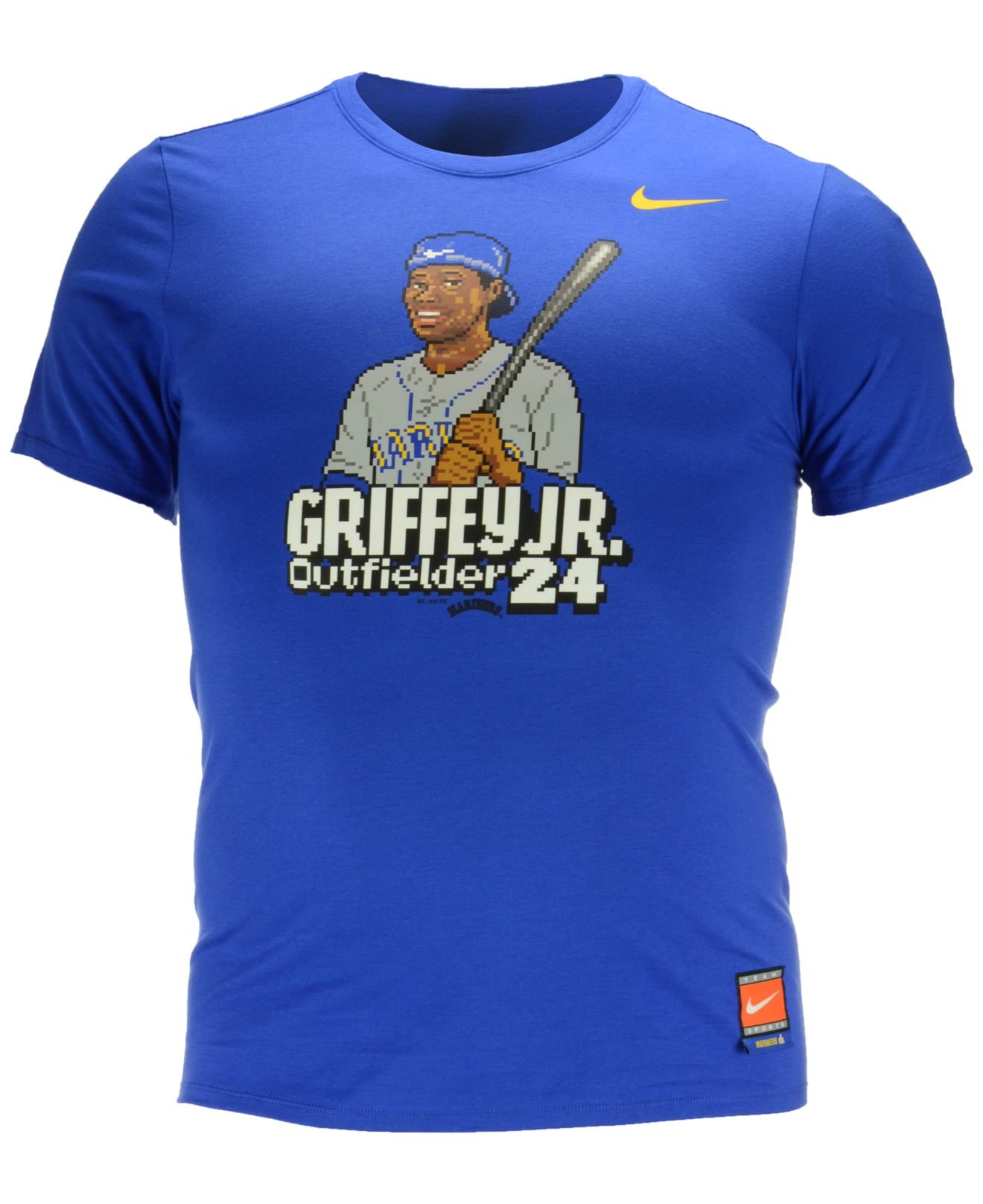 Nike Men's Ken Griffey Jr. Seattle Mariners Cooperstown 16-bit Player T- shirt in Blue for Men