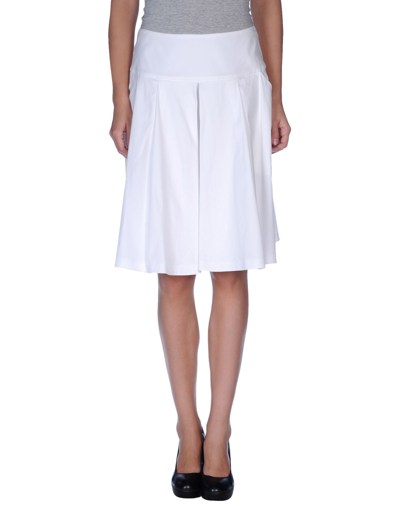 Prada sport Knee Length Skirt in White | Lyst