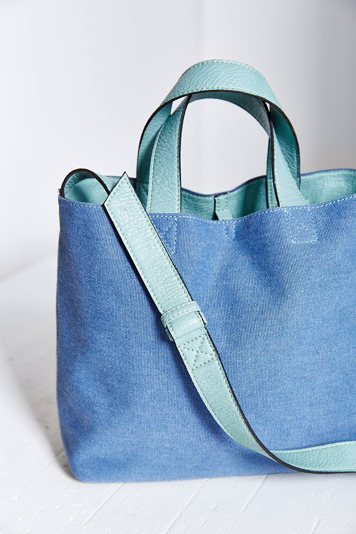 BDG Canvas Mini Tote Bag in Turquoise (Blue) - Lyst