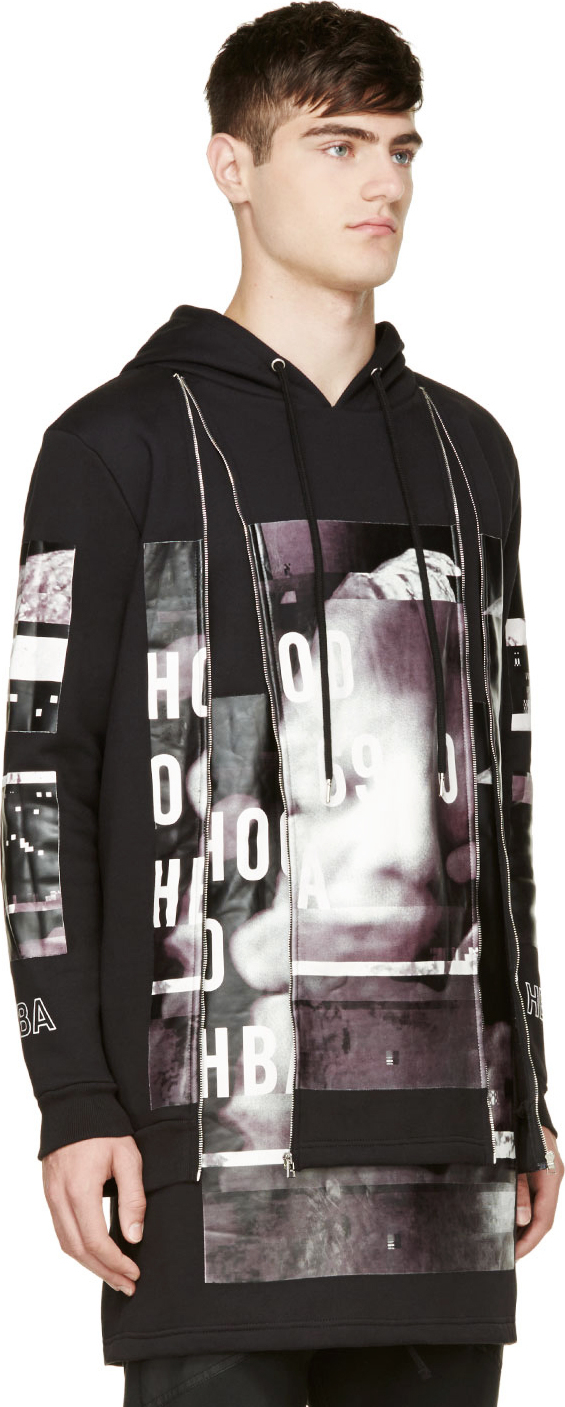 Hood By Black Double Zippered Hoodie for Men | Lyst