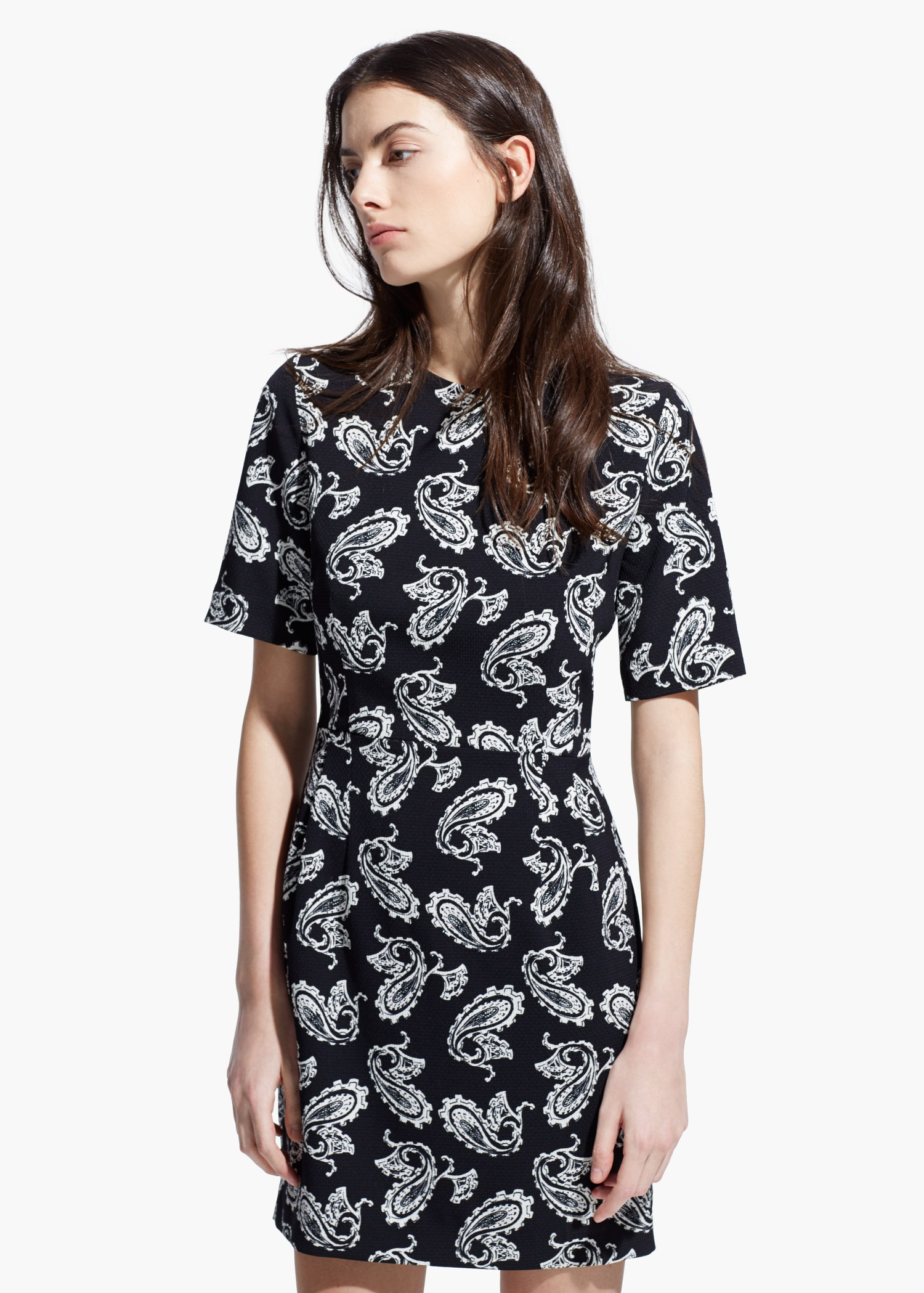 black paisley dress