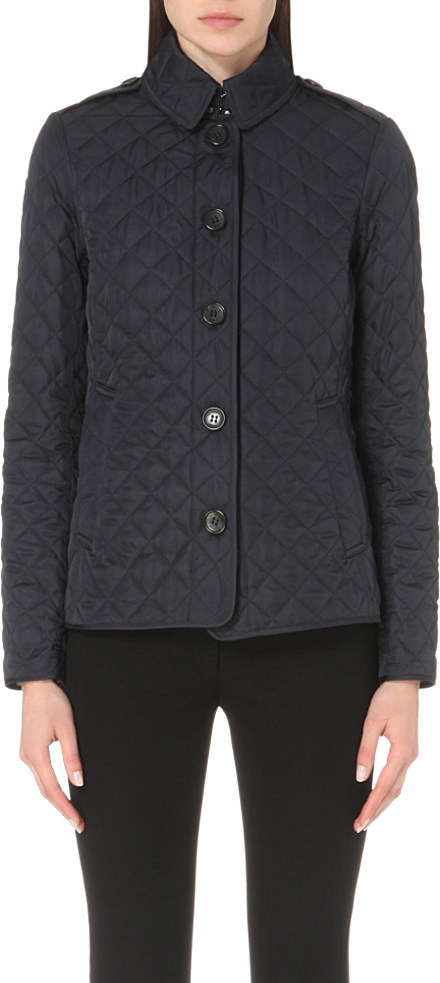 Burberry Synthetic Ashurst Quilted Shell Jacket in Navy (Black) - Lyst