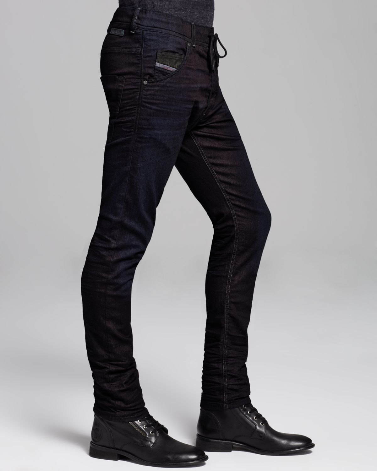 DIESEL Krooley Jogg Slim Straight Fit In Black for Men - Lyst