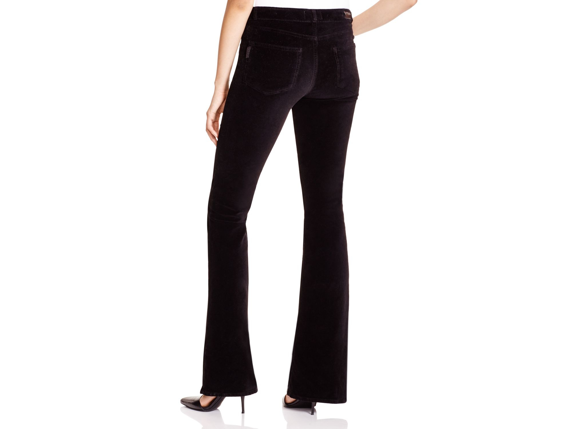 black velvet flares