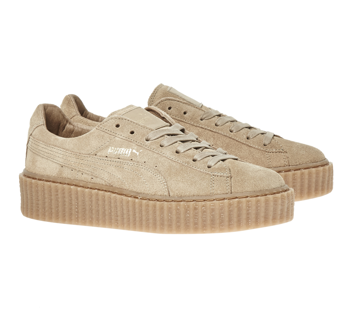 PUMA Suede Creepers in Gold (Metallic) - Lyst