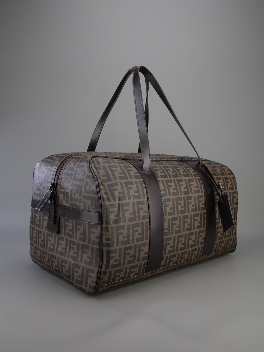 Fendi 'zucca' Weekender Bag in Brown 
