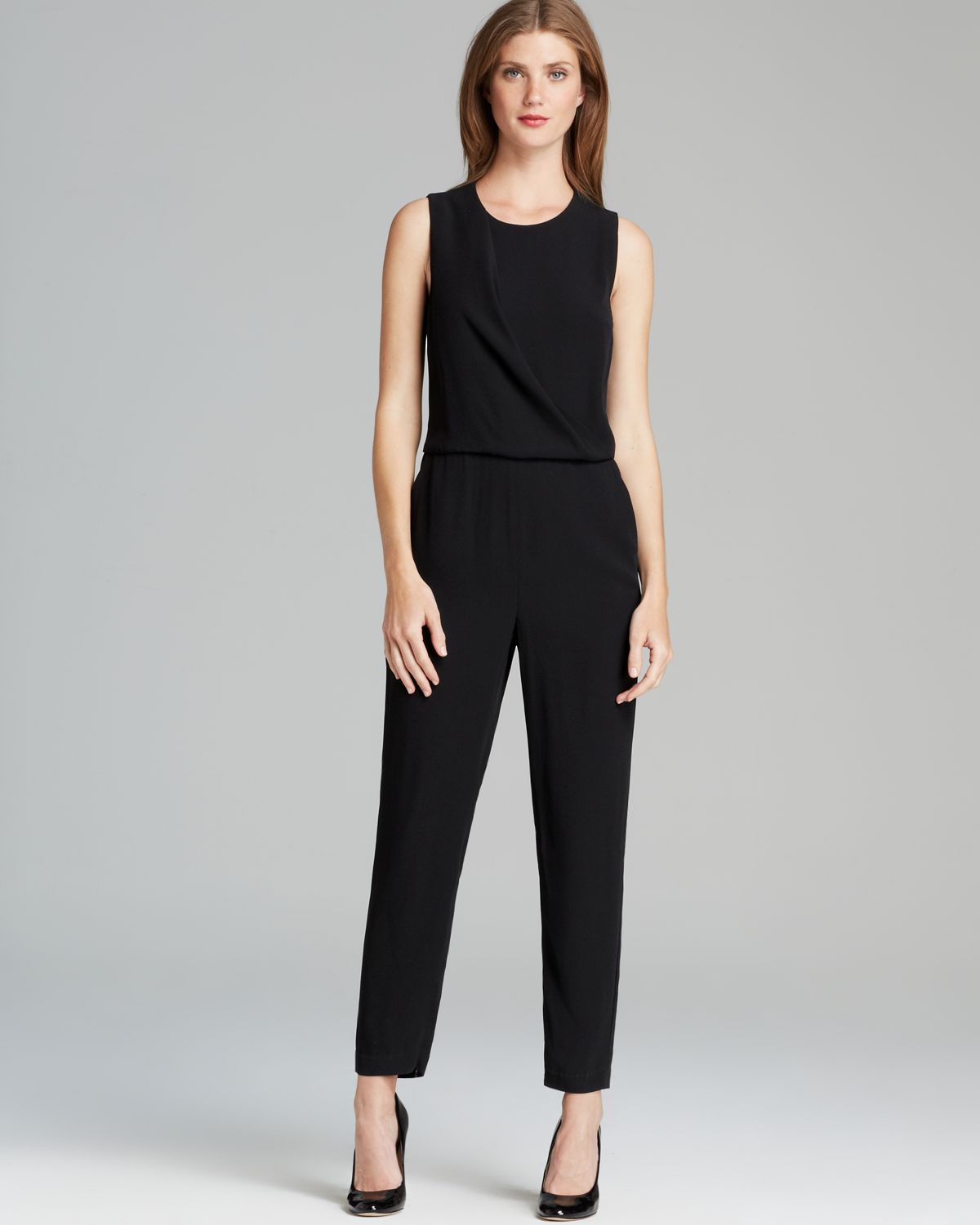 theory black jumpsuit