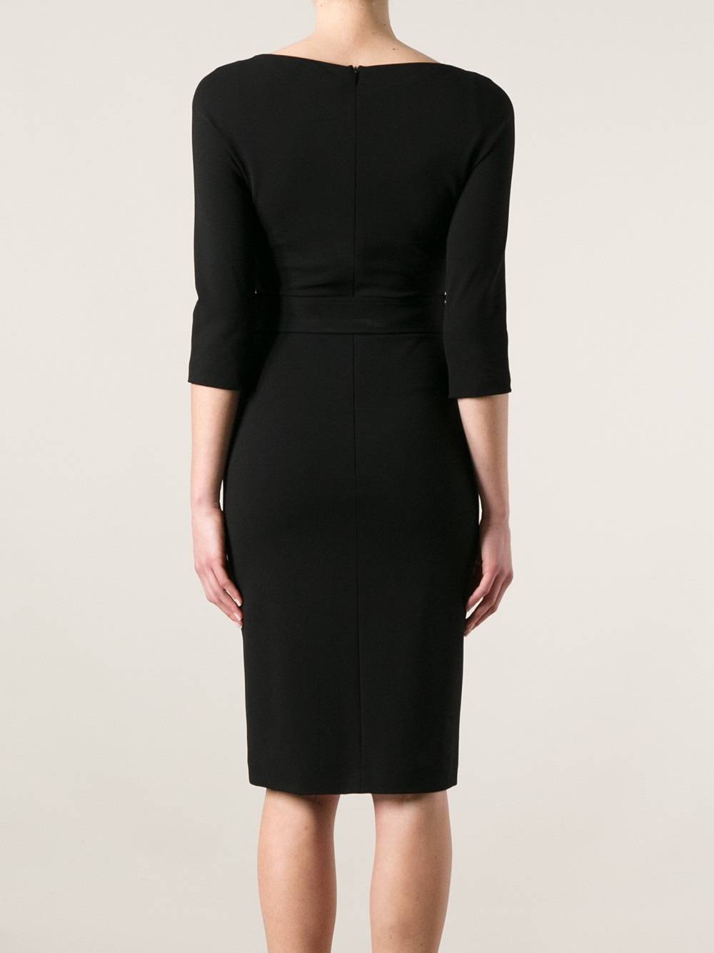 Gucci Fitted Dress in Black - Lyst