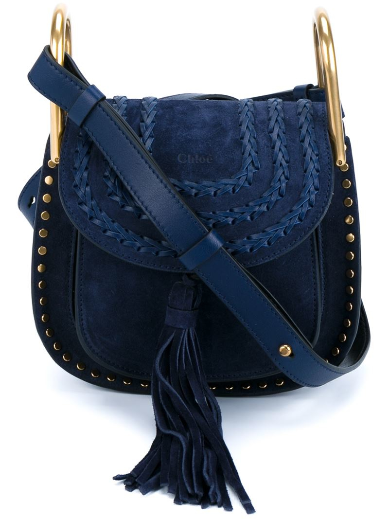 Chloé Mini 'hudson' Crossbody Bag in Blue | Lyst