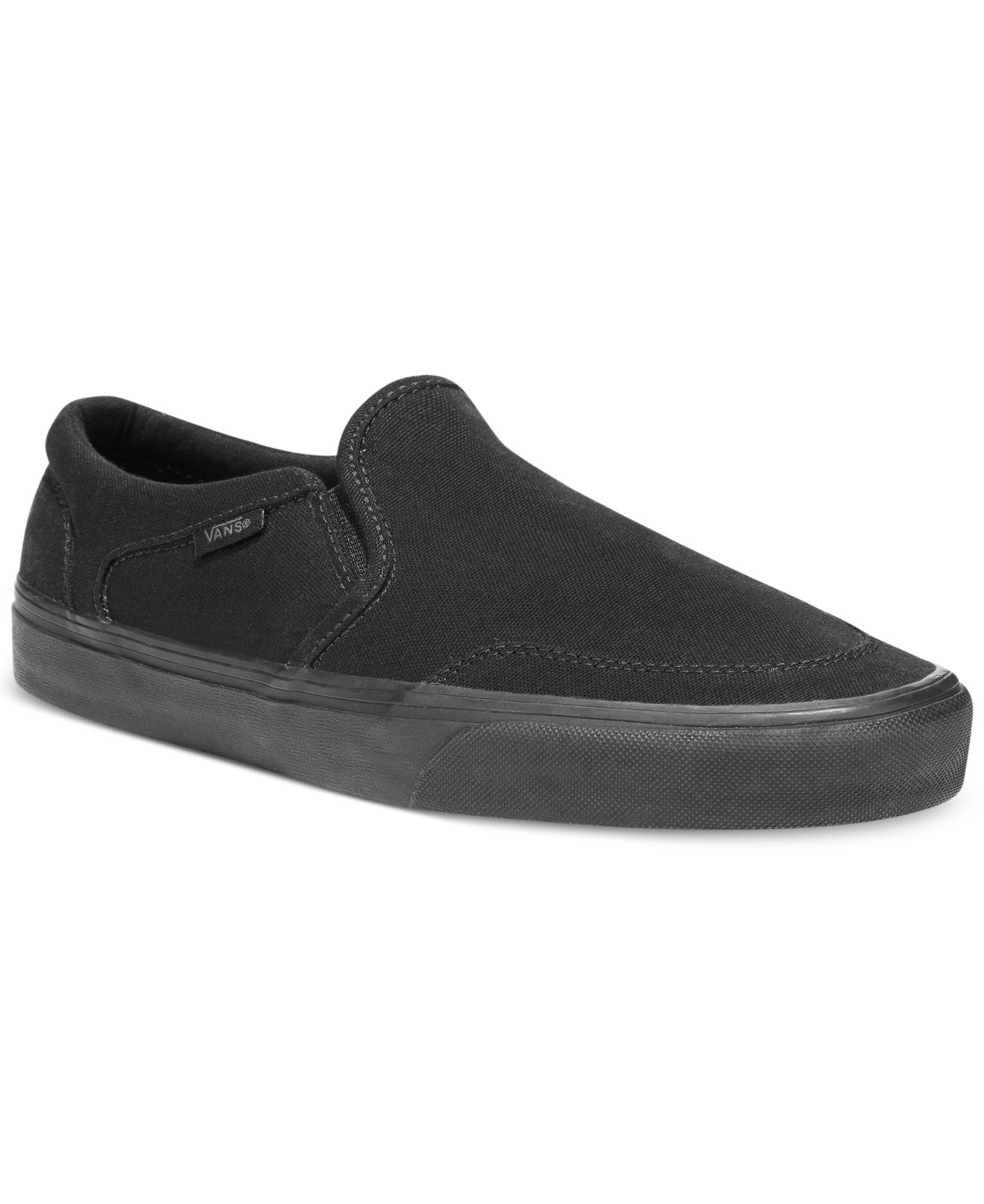 Vans Shoes, Asher Slip Ons in Black for Men | Lyst
