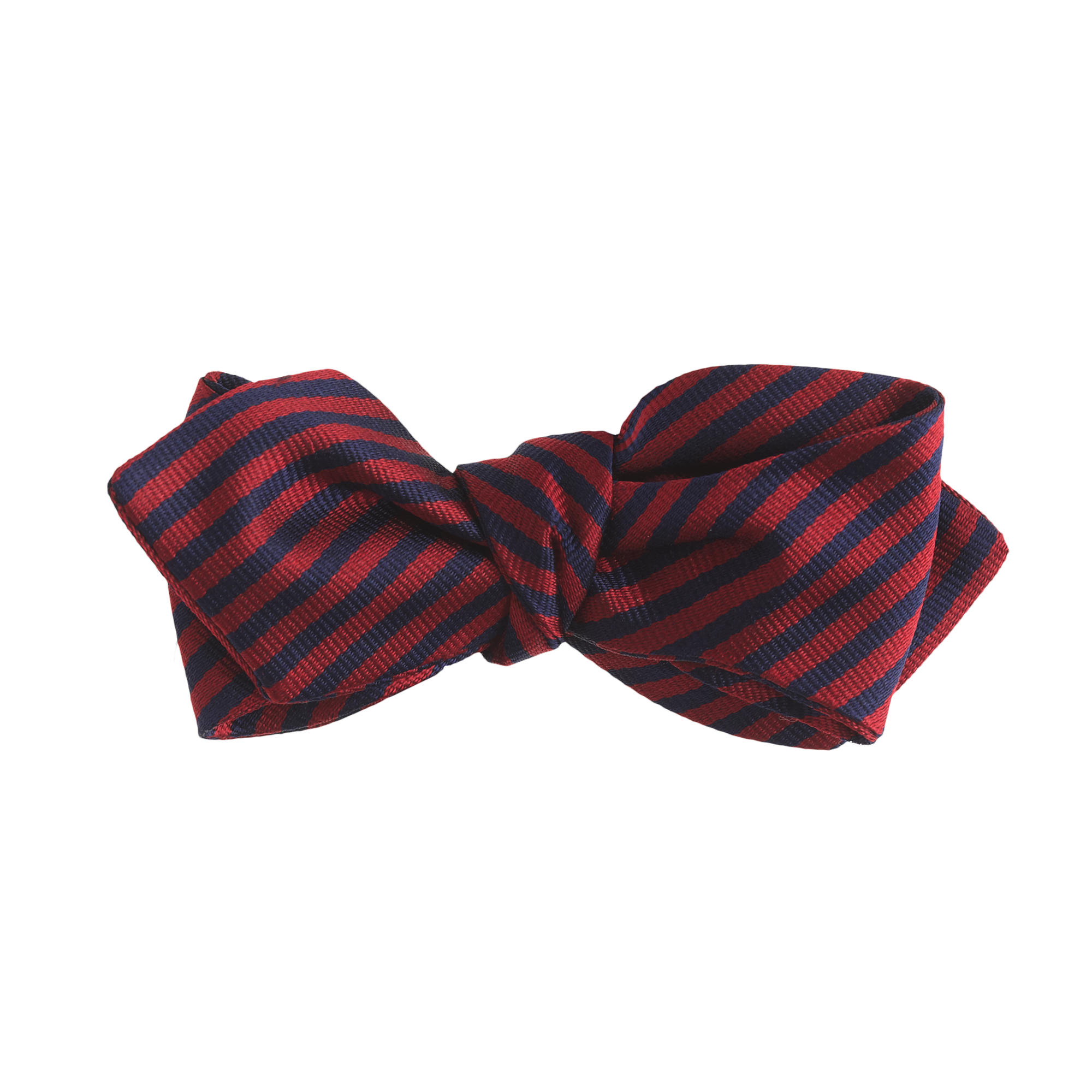 J.crew English Silk Bow Tie In Crimson Stripe in Blue for Men (crimson