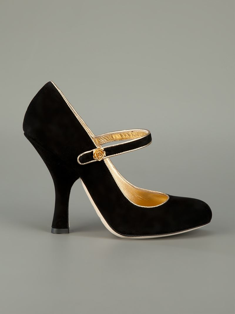 Lyst - Dolce & Gabbana High Heel Court Pumps in Black