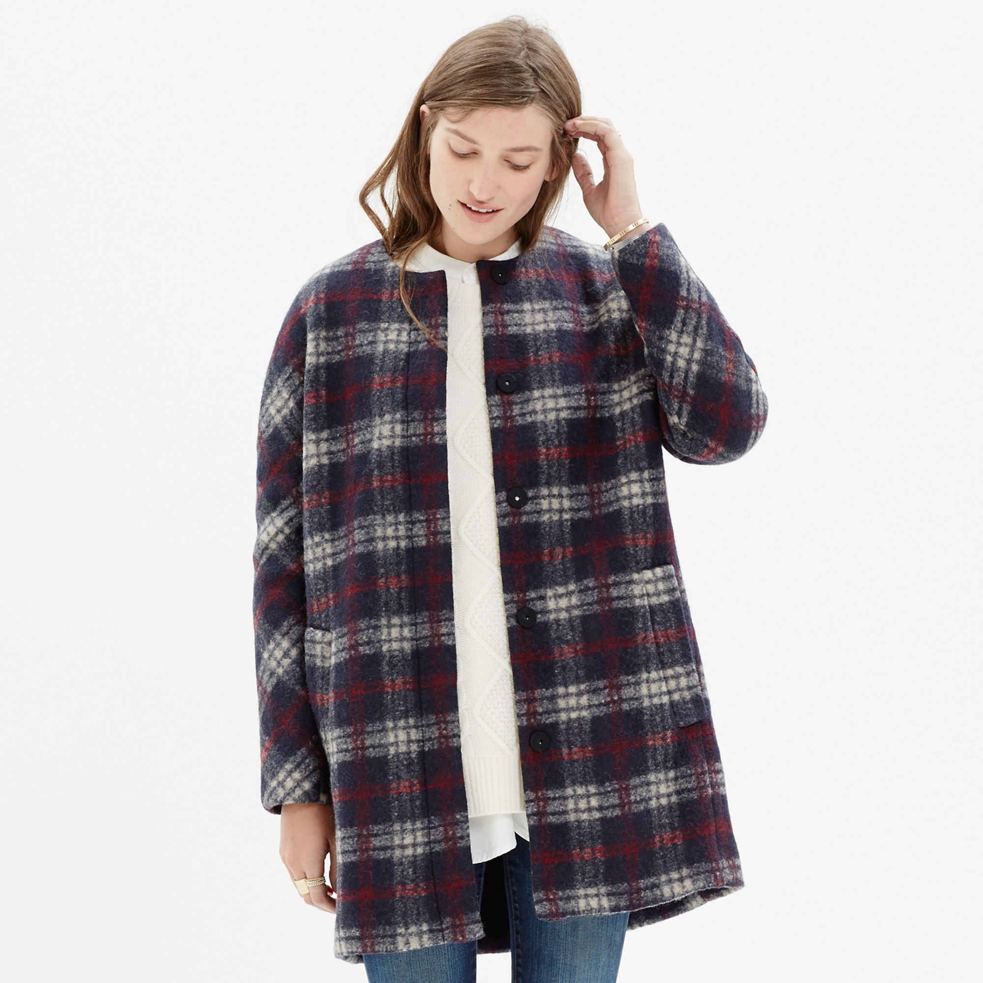 Madewell Plaid Estate Coat Lyst
