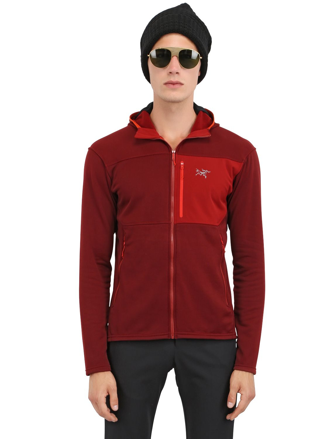 Arc'teryx Fortrez Hoody Stretch Fleece Sweatshirt in Red for Men | Lyst