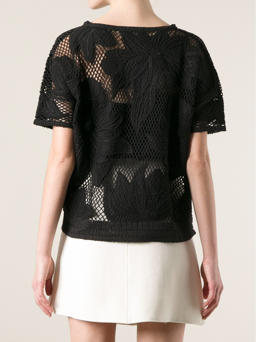 Étoile Isabel Marant Calice Crochet Top in Black - Lyst