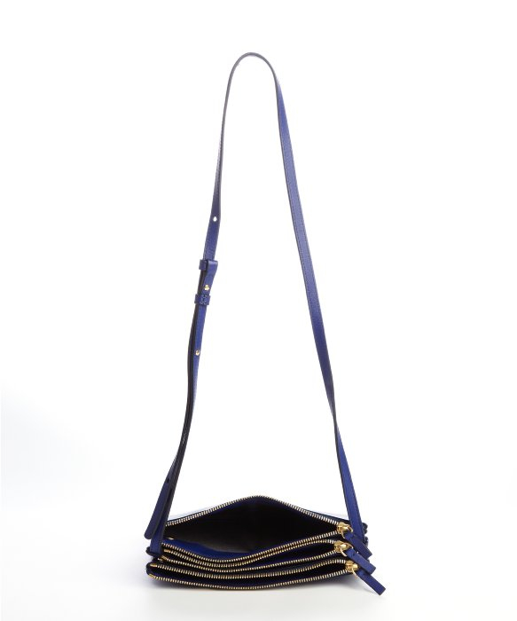 celini bag - Cline Indigo Lambskin Trio Crossbody Bag in Blue (indigo) | Lyst
