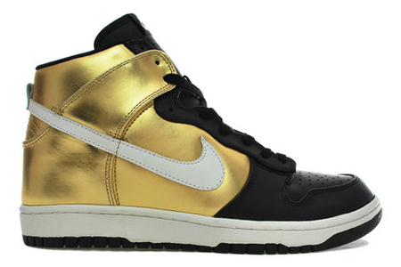 black and gold nike high tops