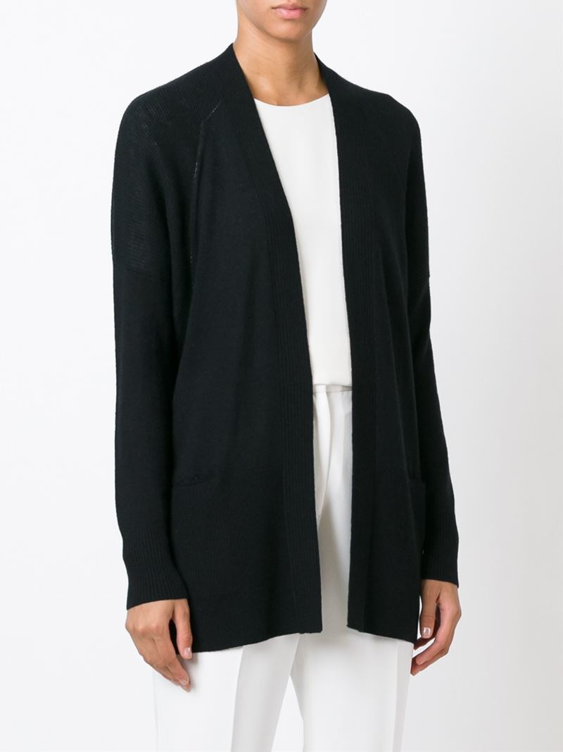 vince black cashmere cardigan