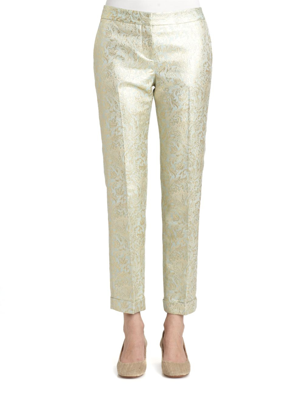 brocade pants with top