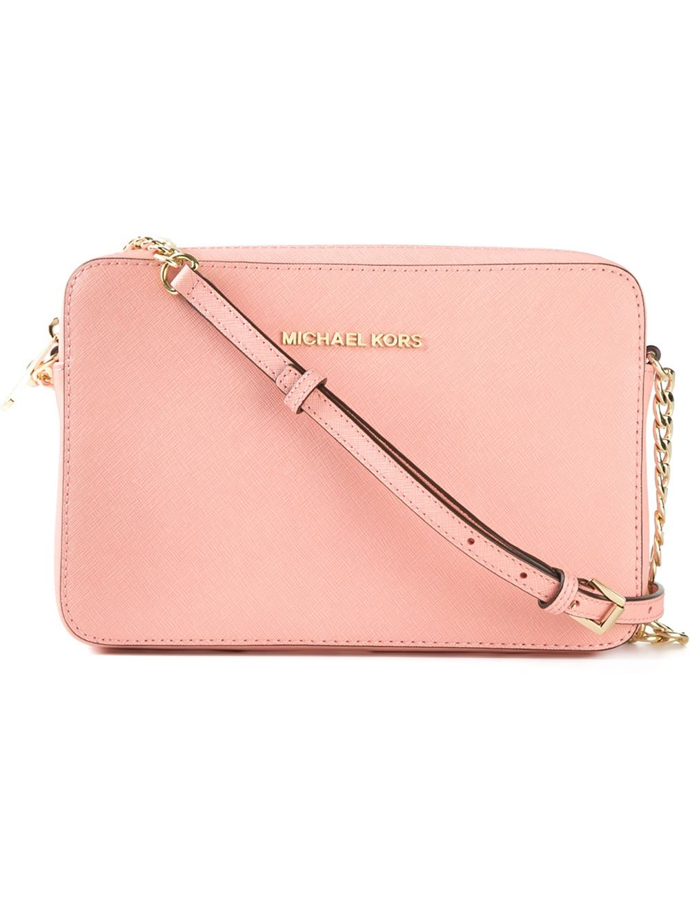 MICHAEL Michael Kors Jet Set Travel Cross-Body Bag in Pink | Lyst