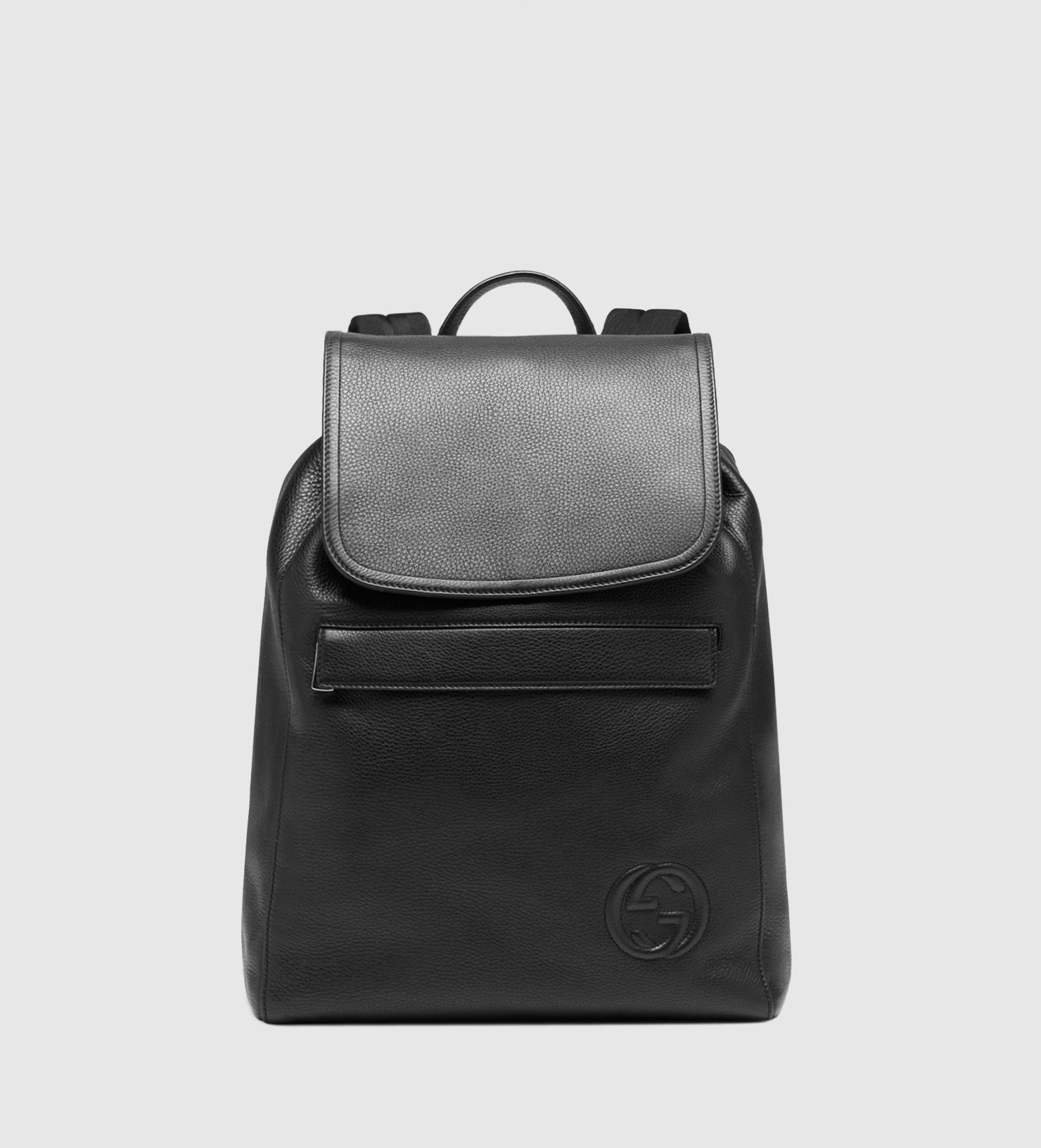 Gucci Black Leather Backpack for Men - Lyst