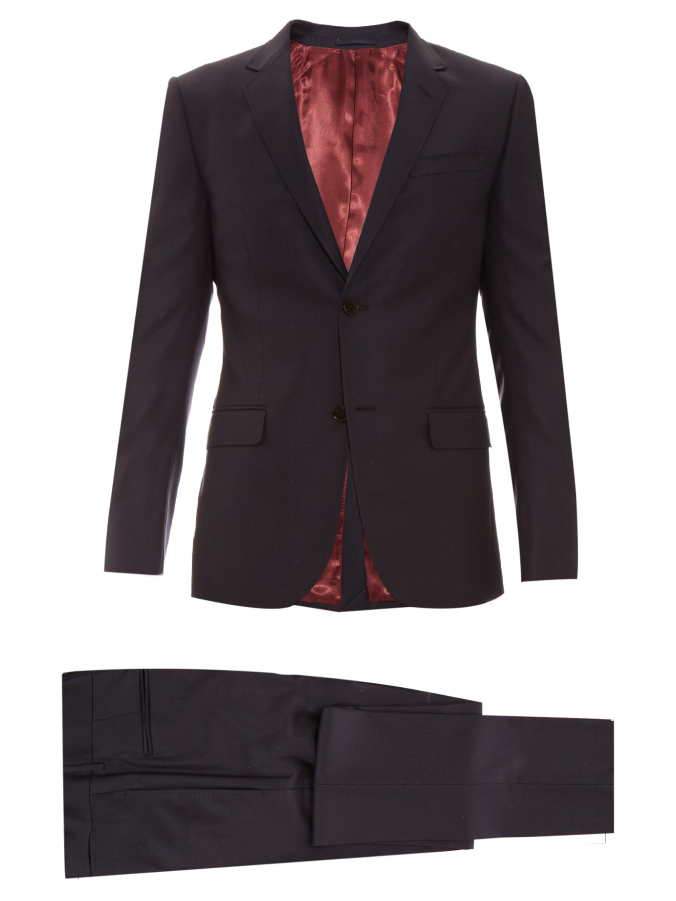 Gucci Monaco Single-breasted Wool Suit in Blue for Men | Lyst
