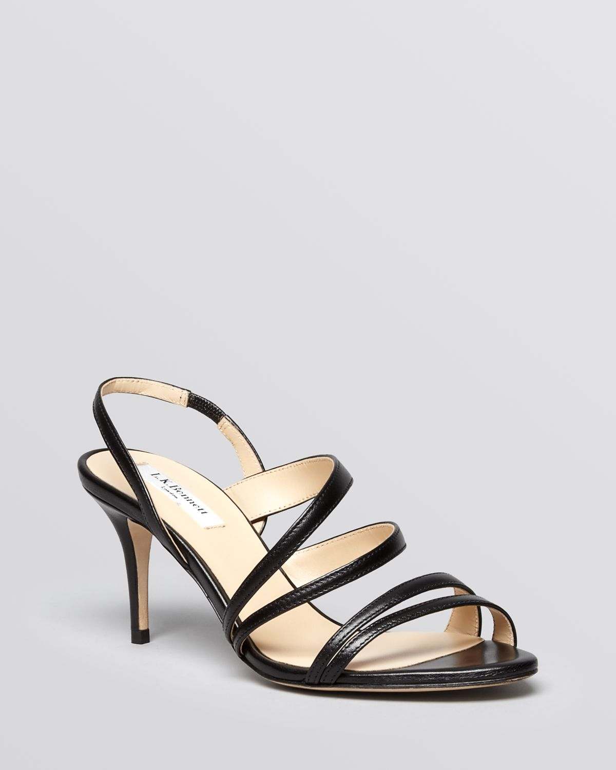 strappy mid heel shoes