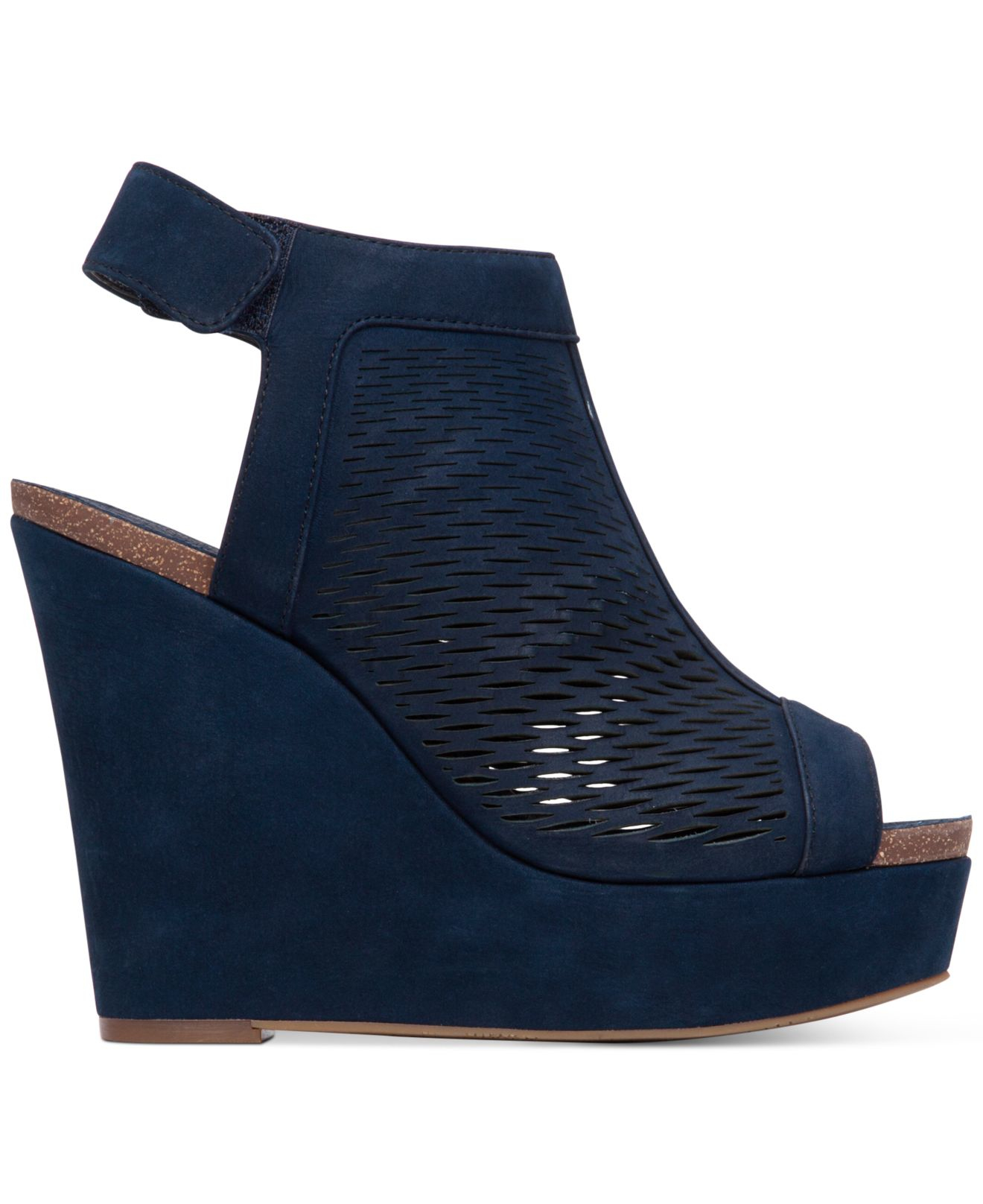 Vince Camuto Kyrene Wedge Sandals in Blue | Lyst