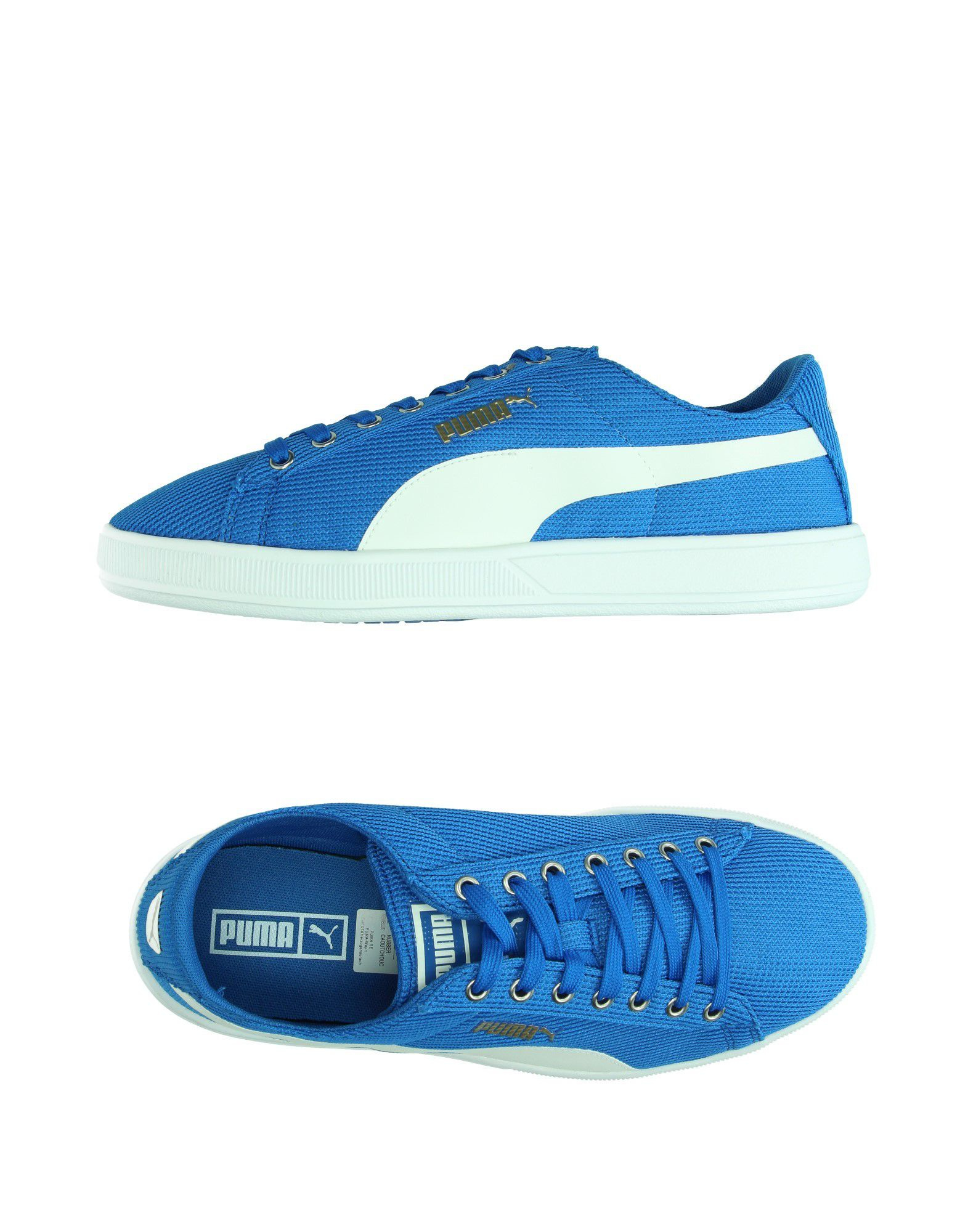 puma blue trainers