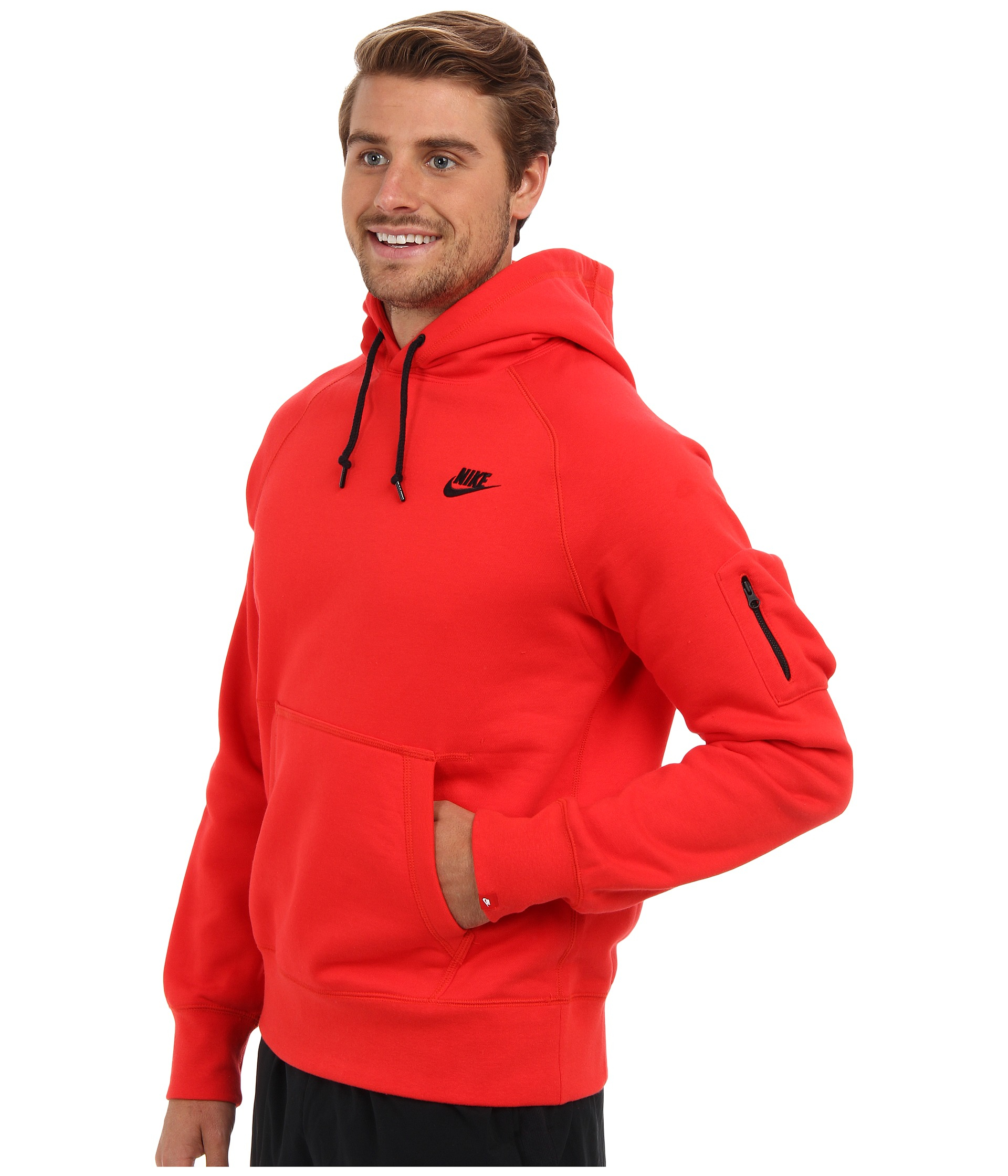 inden længe kollision klart Nike Aw77 Fleece Pullover Hoodie in Red for Men | Lyst