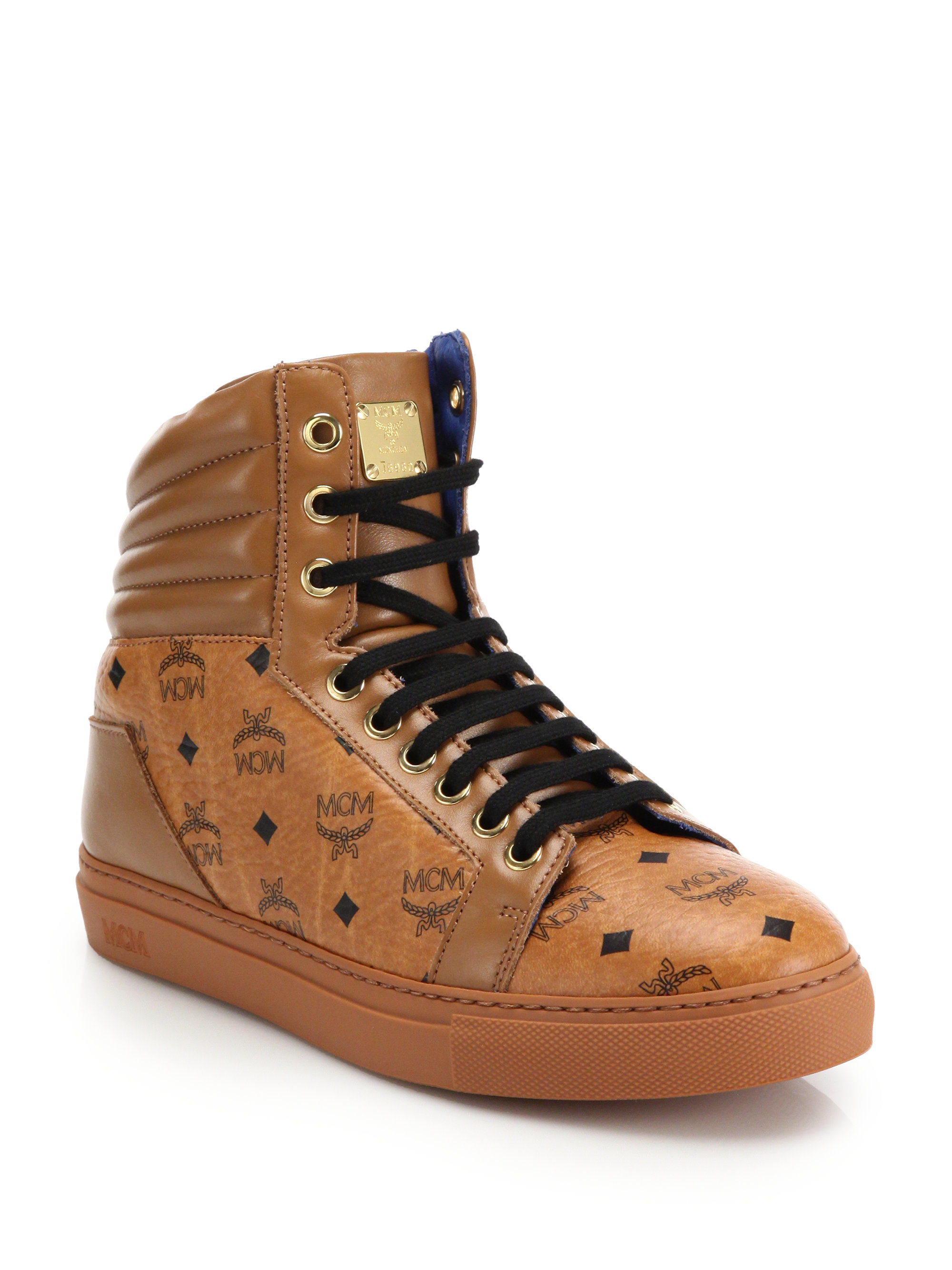 mcm high top sneakers