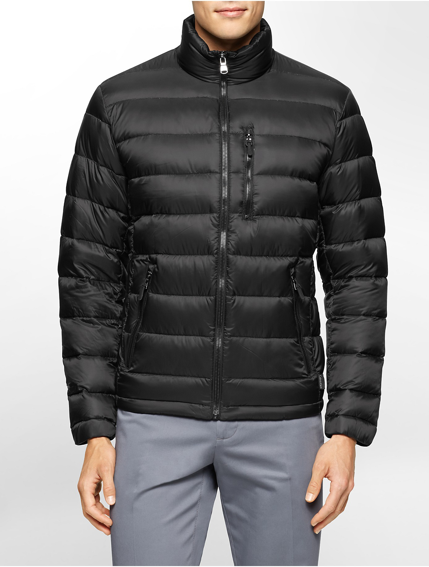 Calvin Klein White Label Packable Down Jacket in Black Lyst