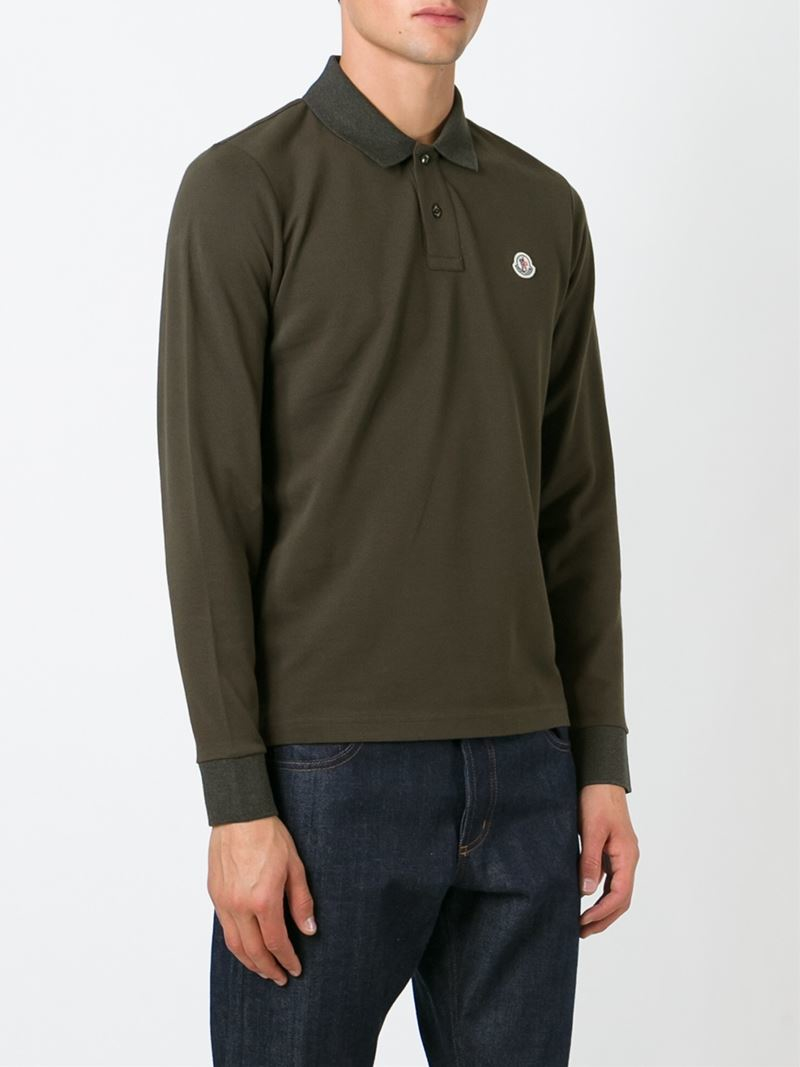 moncler military green polo moncler military green polo