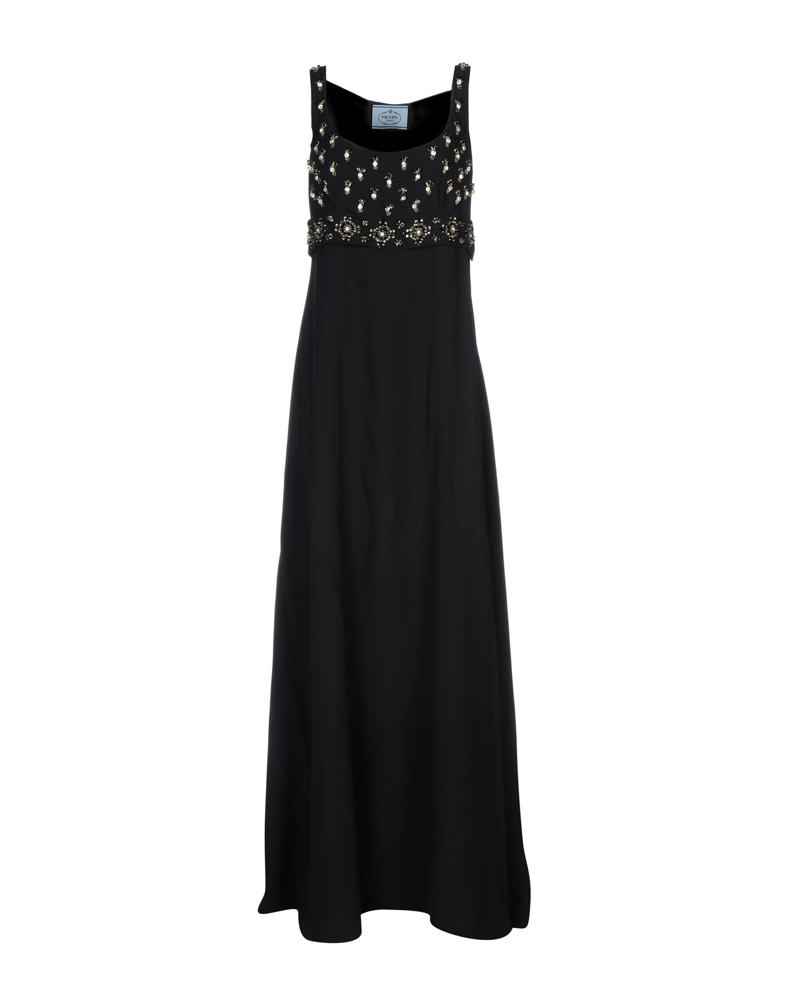 Prada Long Dress in Black | Lyst