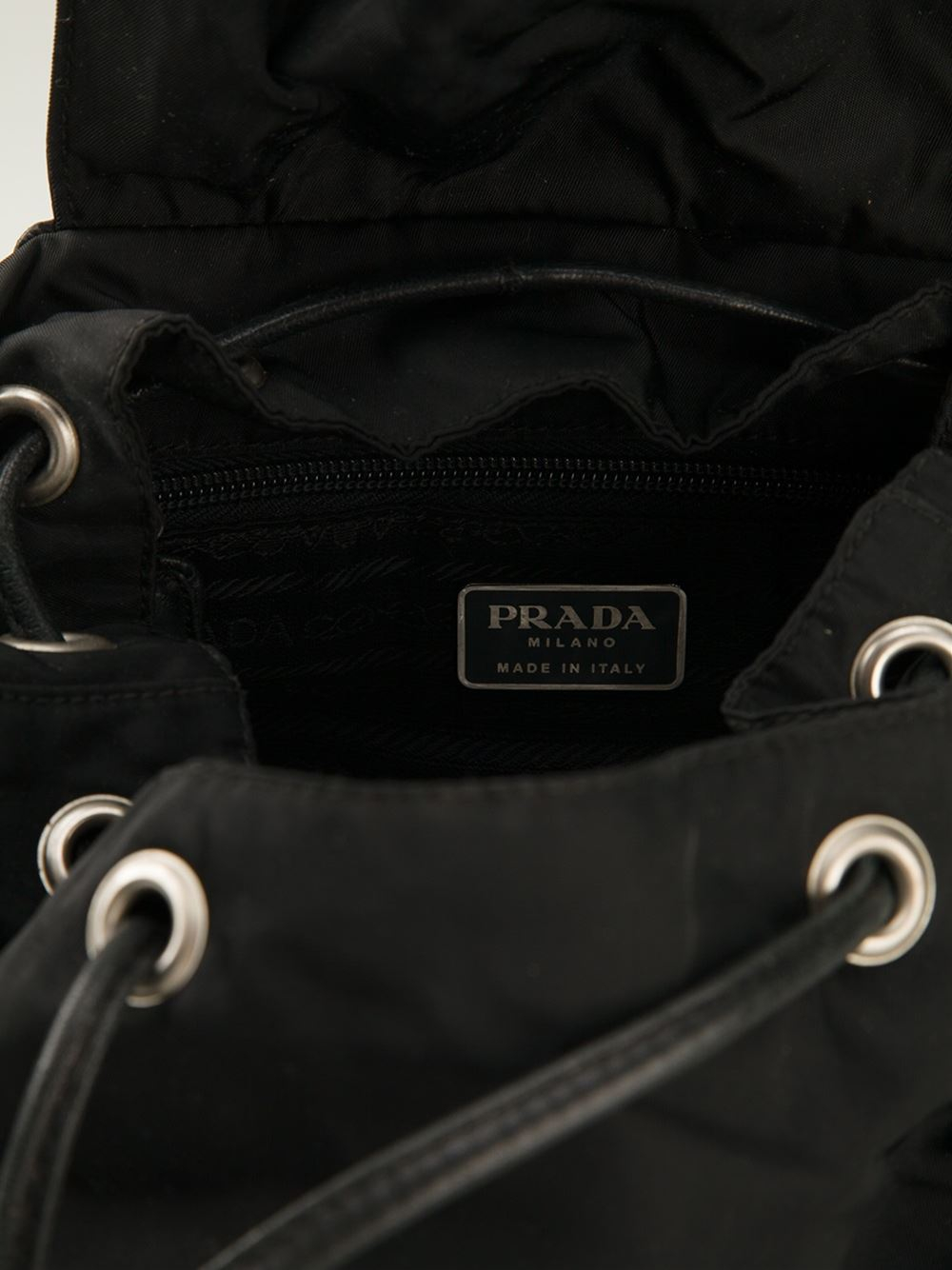 authentic prada handbags discount - Prada Small Back Pack in Black | Lyst
