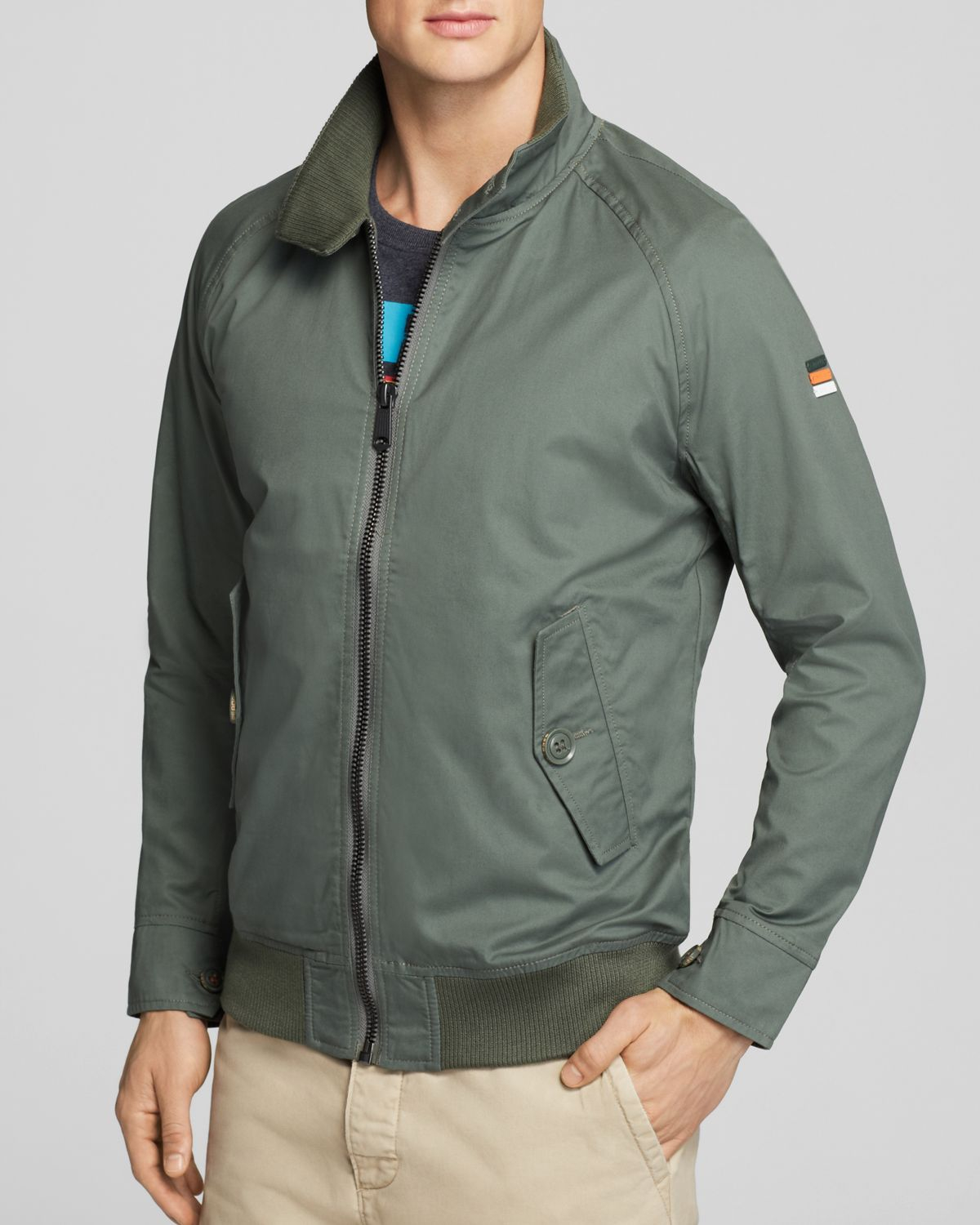 Download Superdry Burbank Harrington Jacket in Olive (Green) for ...