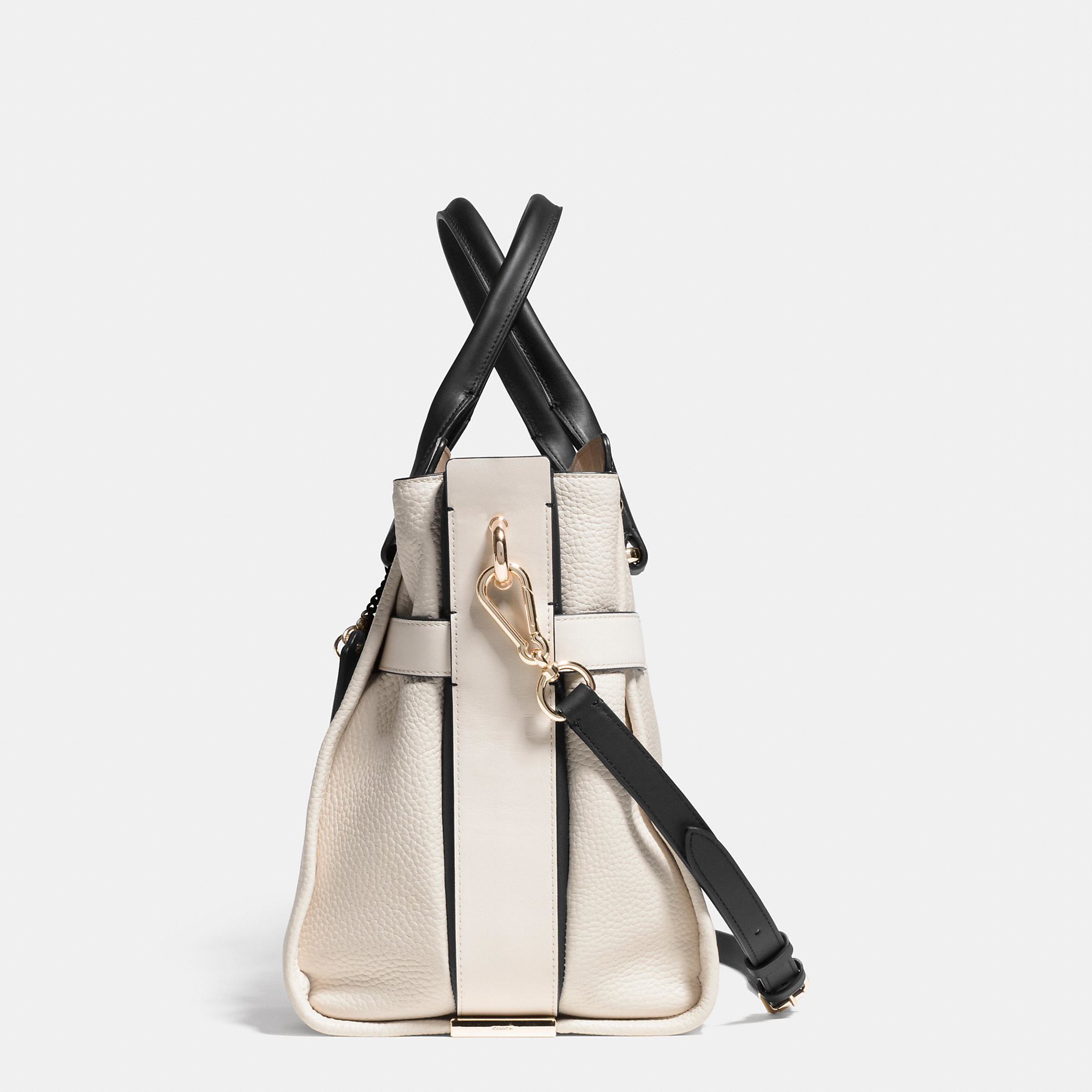 COACH Swagger 37 In Colorblock Leather in Natural - Lyst