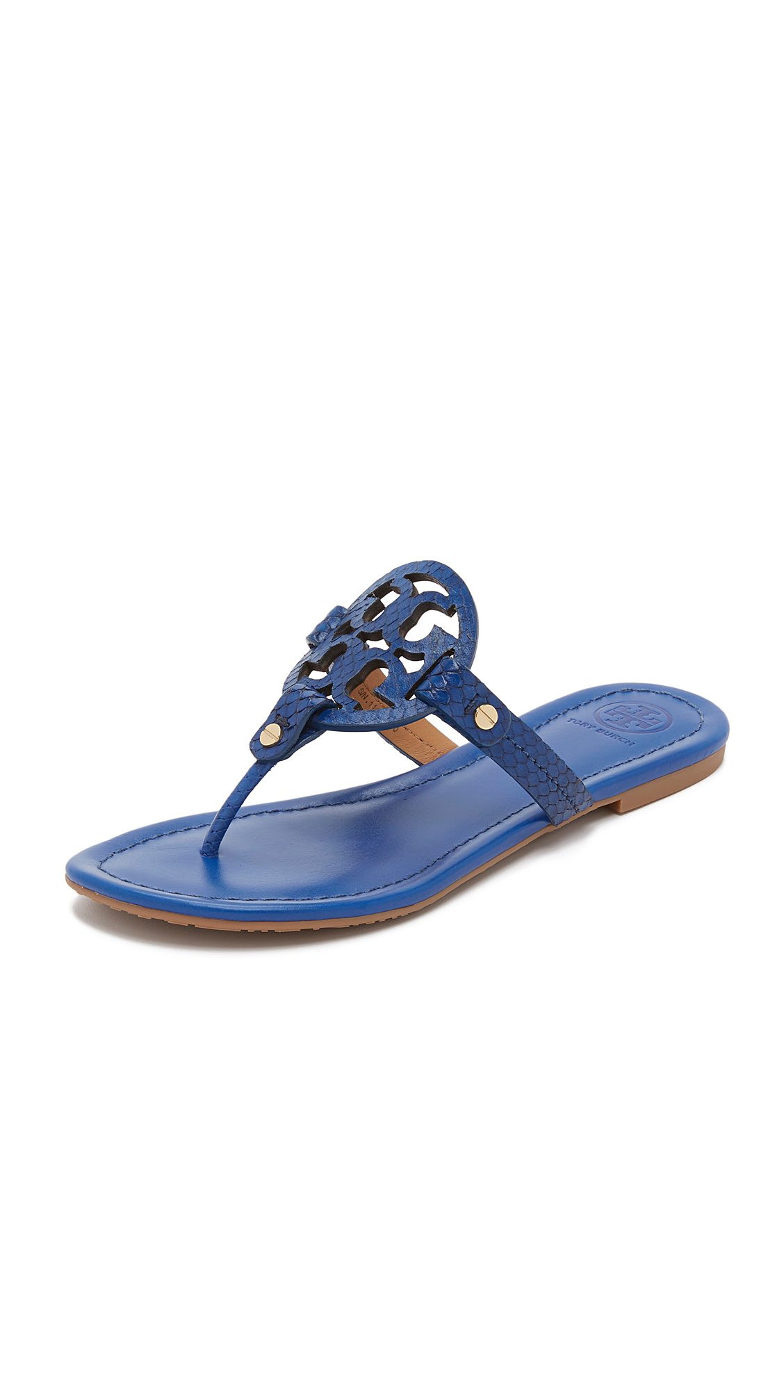 Tory Burch Miller Sandals in Blue | Lyst