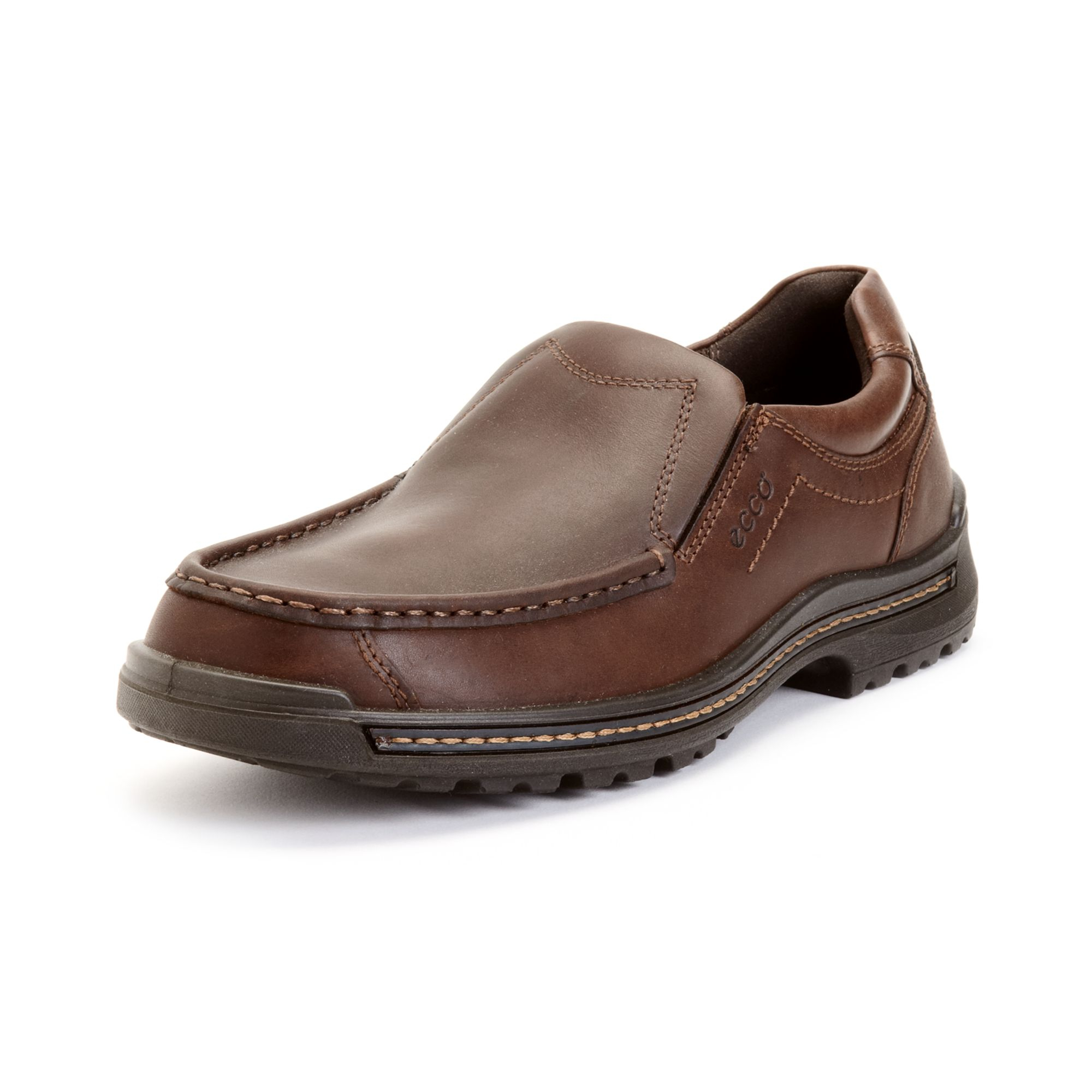 Ecco Iron Slipon Shoes in Brown for Men - Lyst