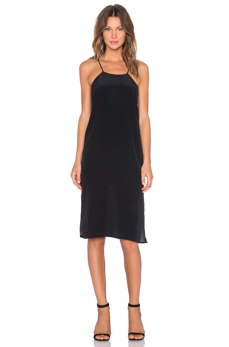 thin black dress