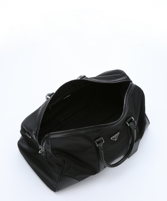 Prada Black Nylon Medium Convertible Duffle Bag in Black for Men ...  