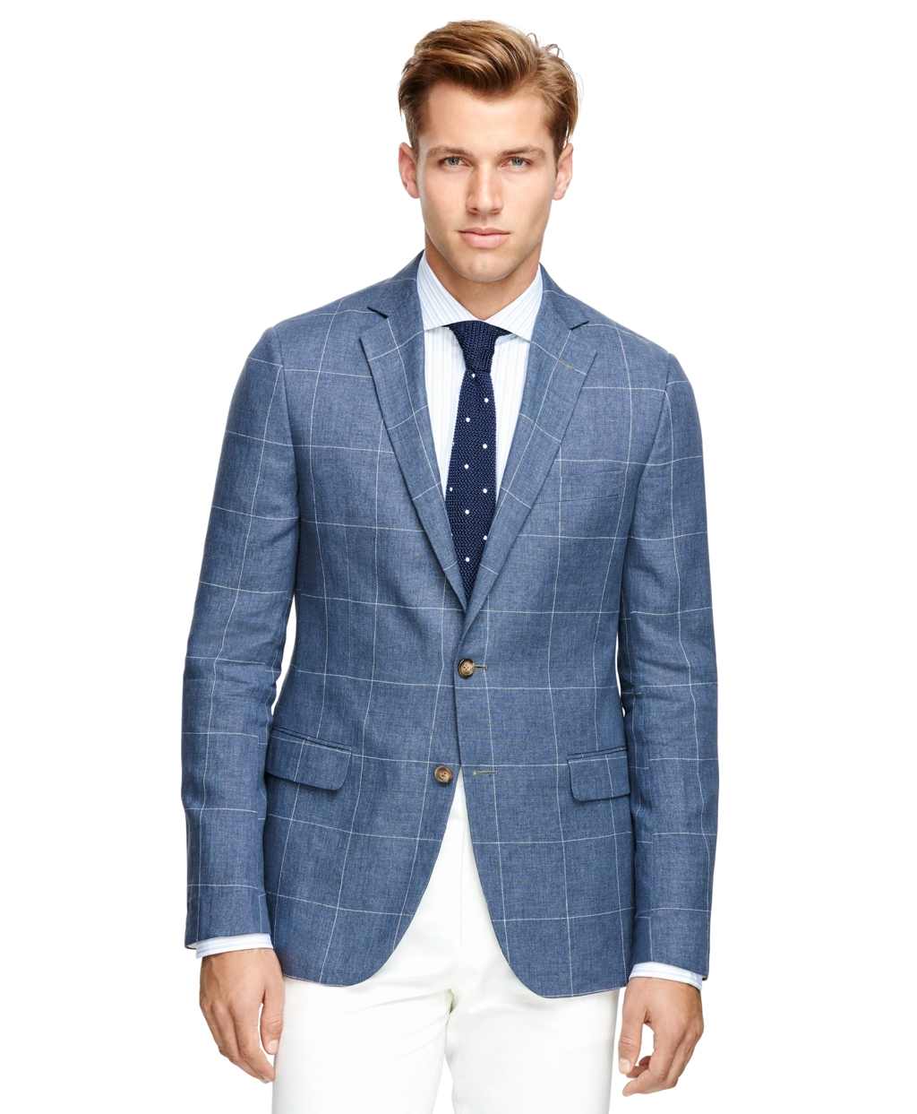 Brooks Brothers Fitzgerald Fit Windowpane Sport Coat in Blue for Men - Lyst