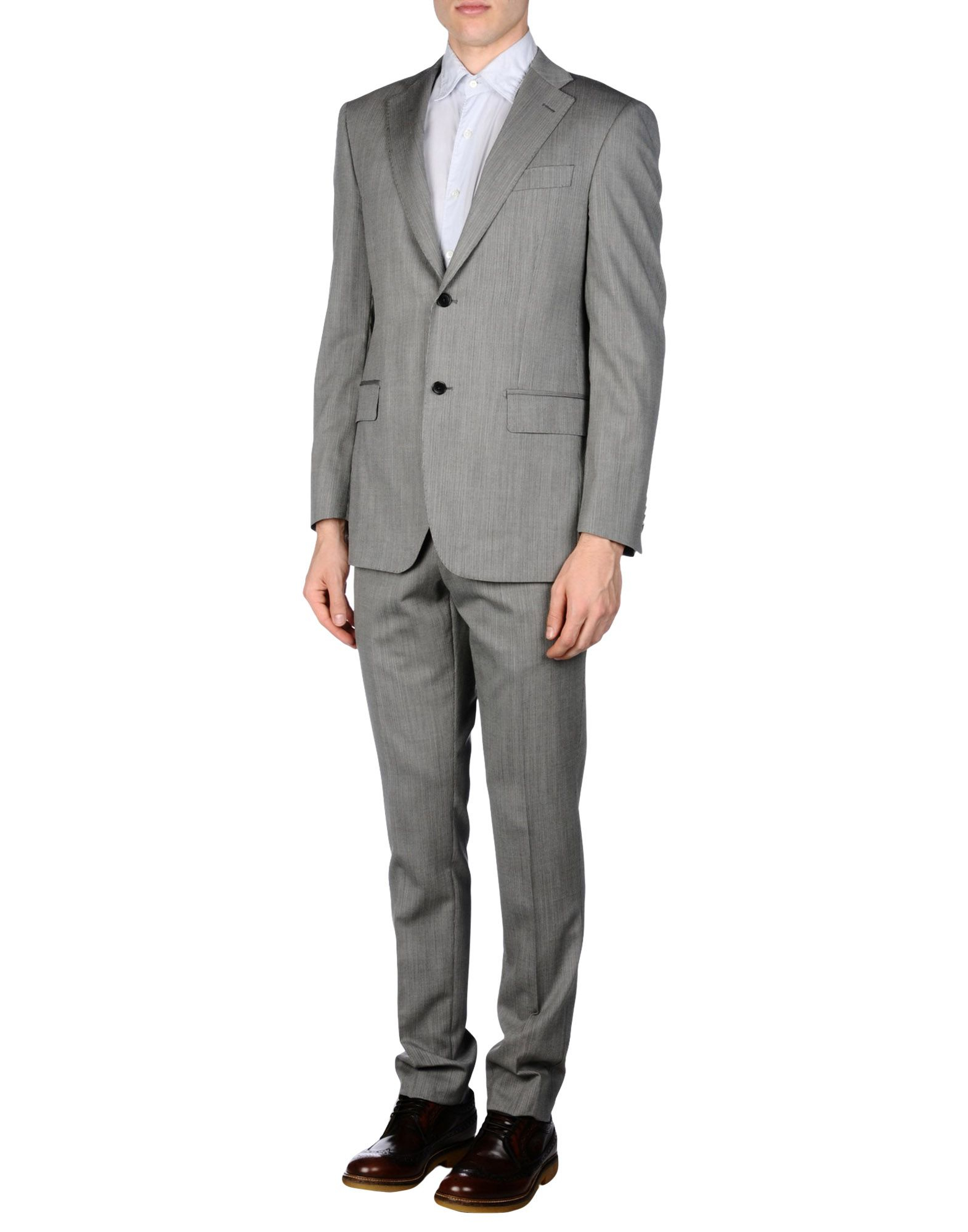 Balmain Wool Suit in Grey (Gray) for Men -