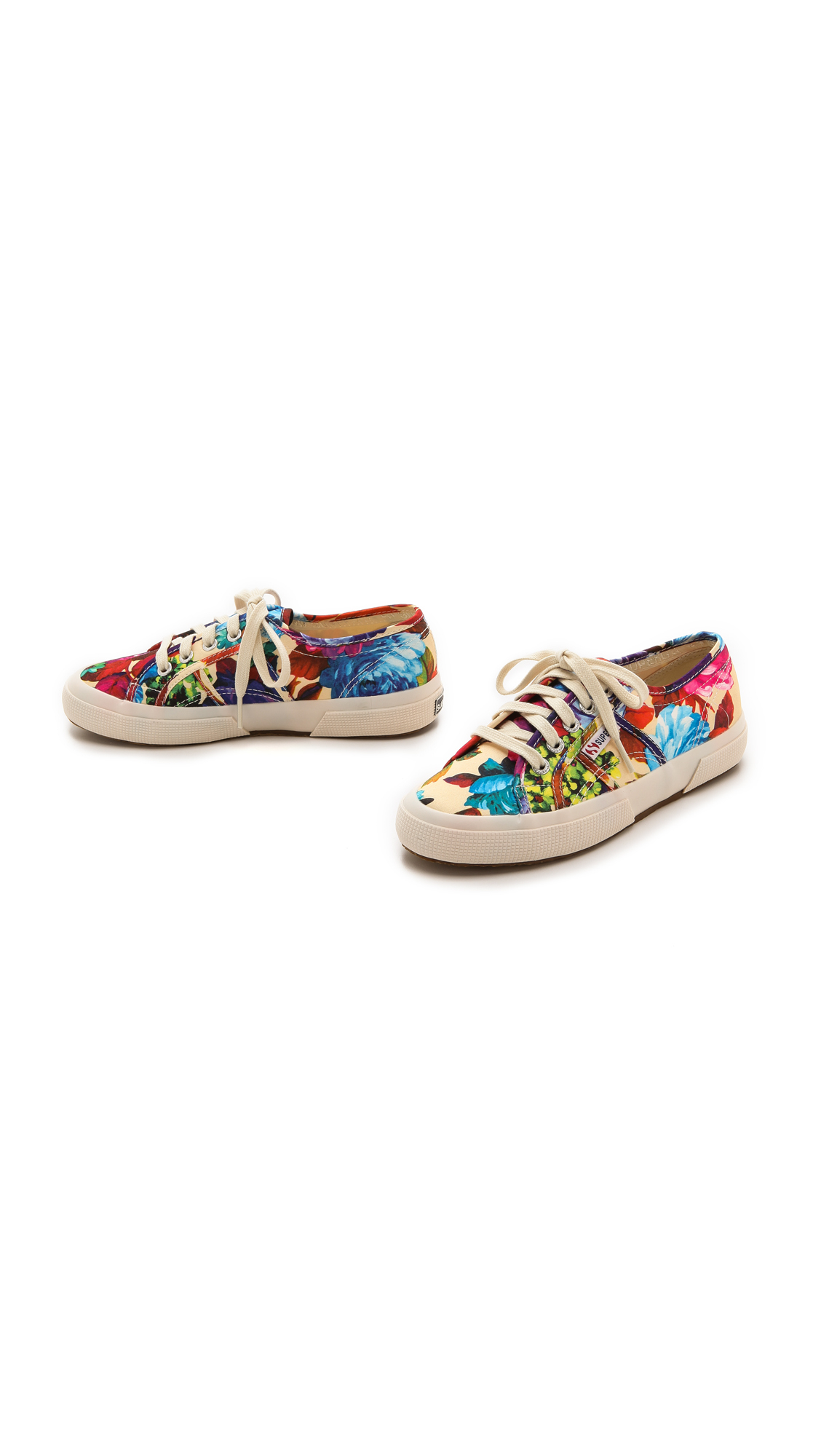 superga hawaiian floral sneakers