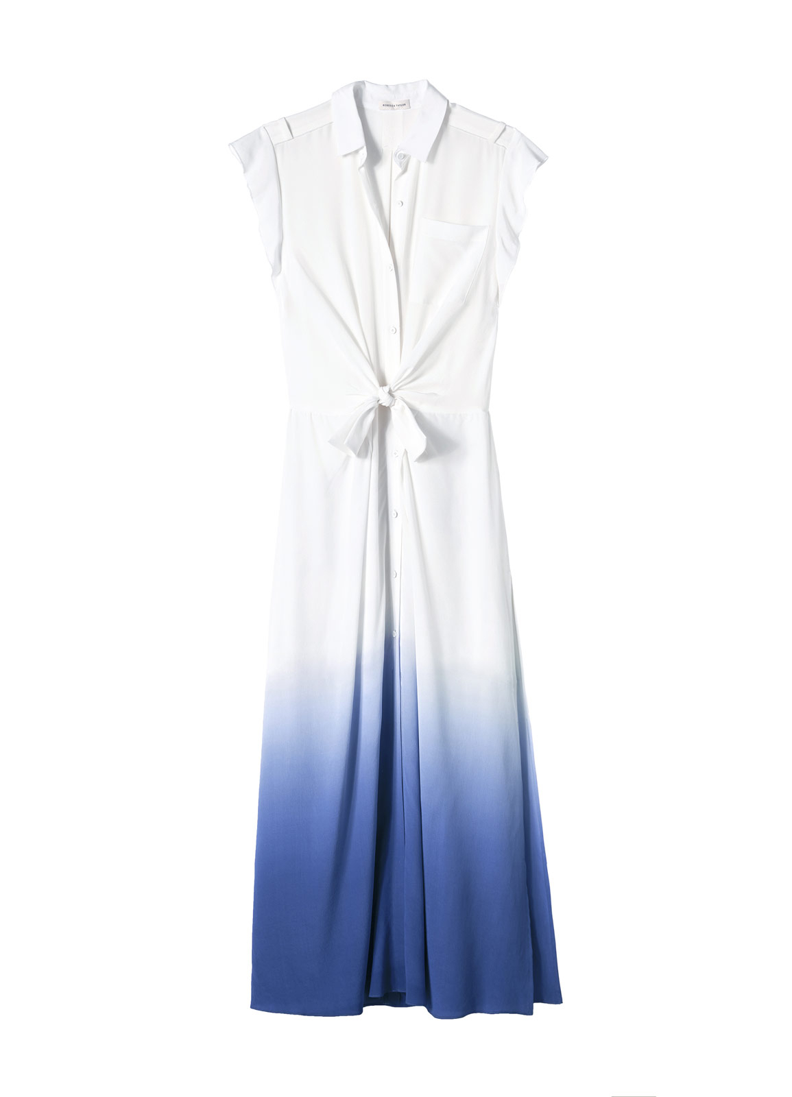 Rebecca Taylor Dip Dye Maxi Dress in Blue (Chalktanzanite)