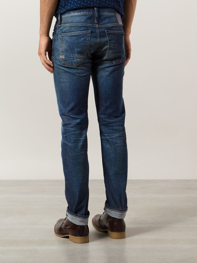 Denham 'bolt Niss' Washed Jeans in Blue for Men - Lyst