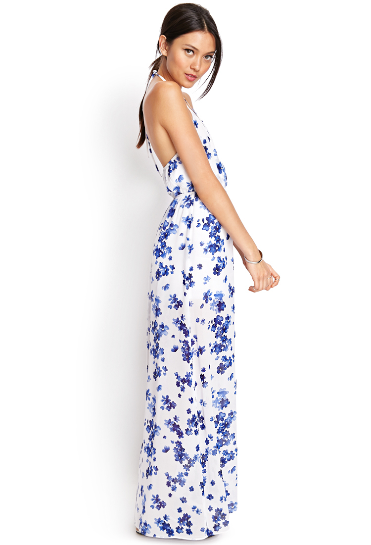 forever 21 blue maxi dress